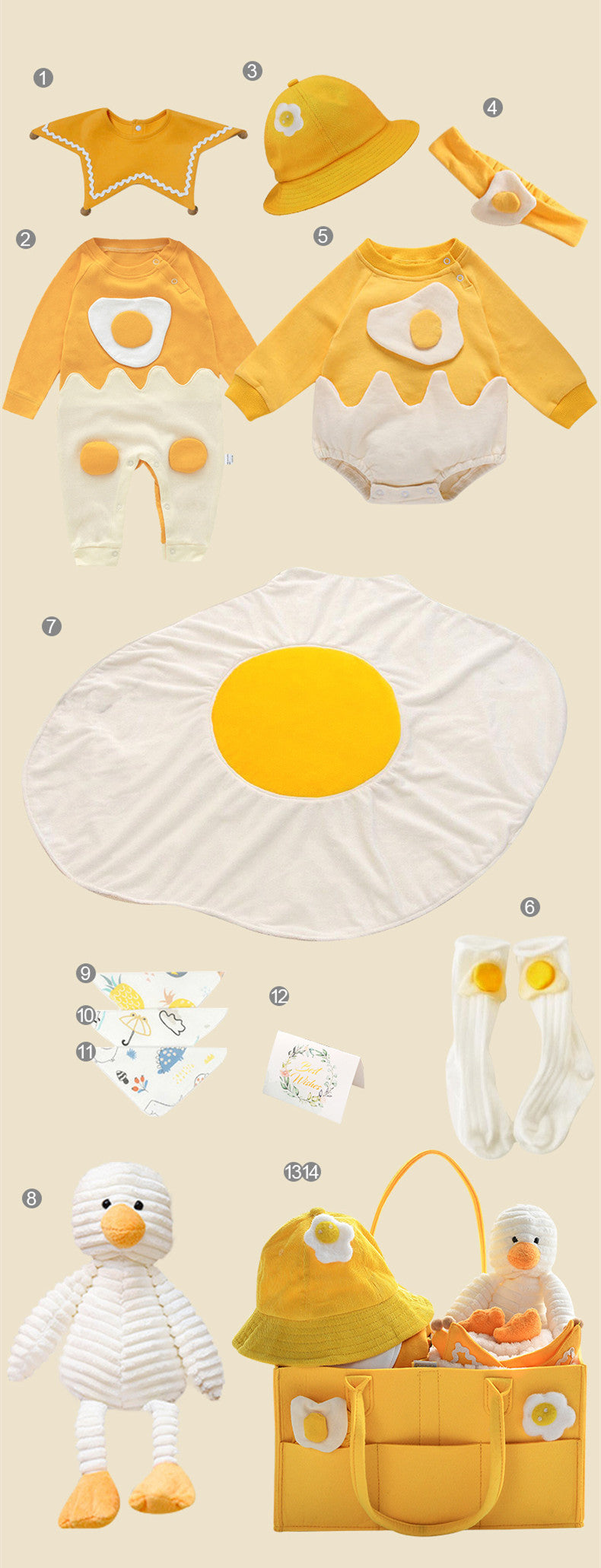 Flag Village Newborn Gift Box Summer Baby Suit Newborn Dress Princess Full Moon Gift Newborn Baby Supplies