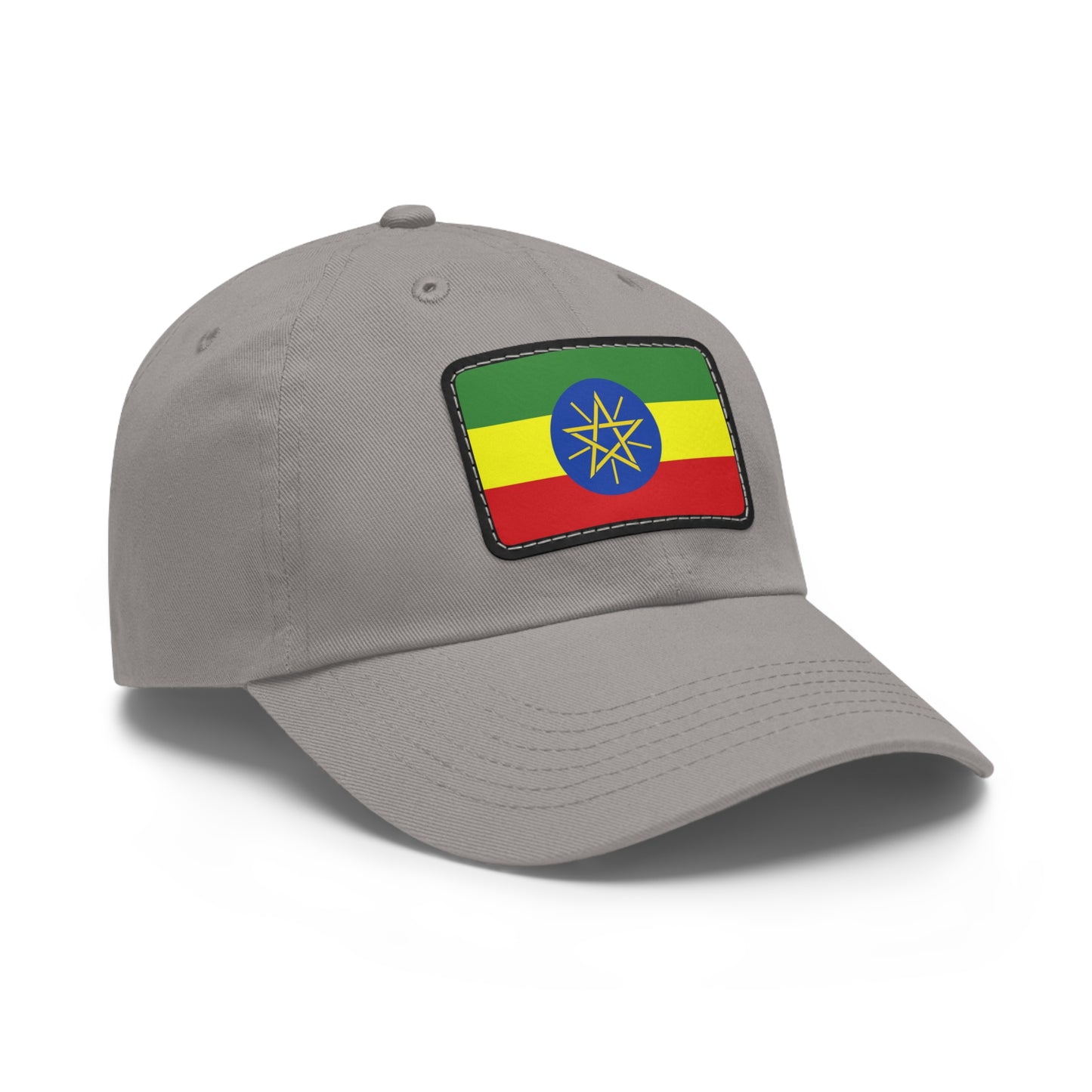 Flag Village Ethiopia Flag Hat Cap with Leather Patch