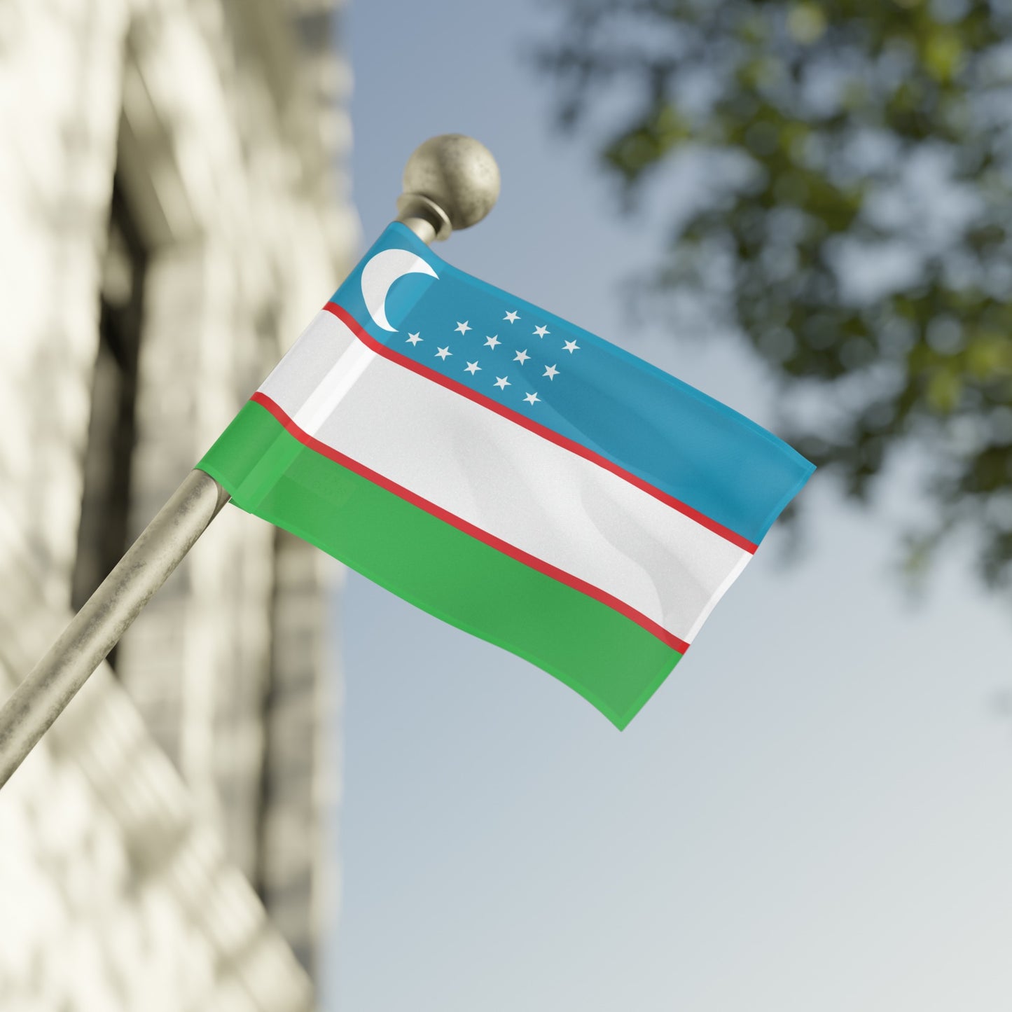 Flag Village Uzbekistan Flag 18" x 12" / 36" x 24" / 60" x 36"