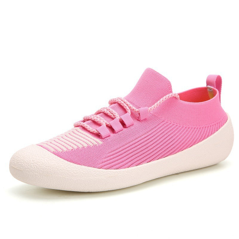 Flag Village Outdoor Casual Men'S Shoes Round Toe Solid Color Casual Lace-Up Sneakers For Men
