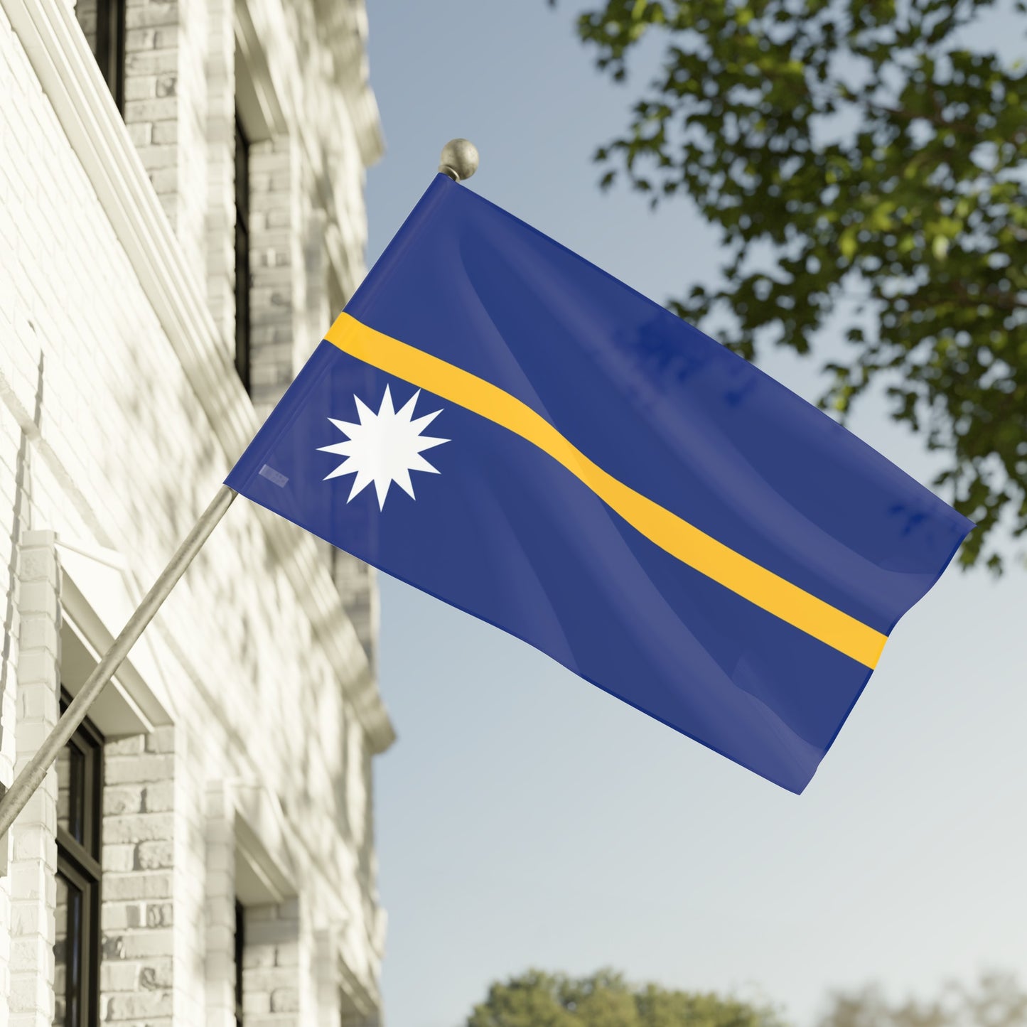 Flag Village Nauru Flag 18" x 12" / 36" x 24" / 60" x 36"