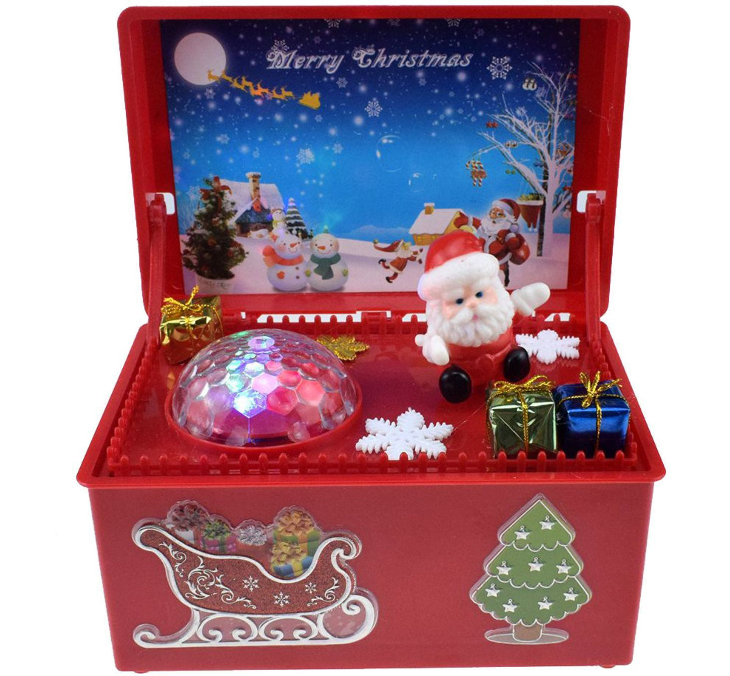 Flag Village Electric lift Christmas music gift box