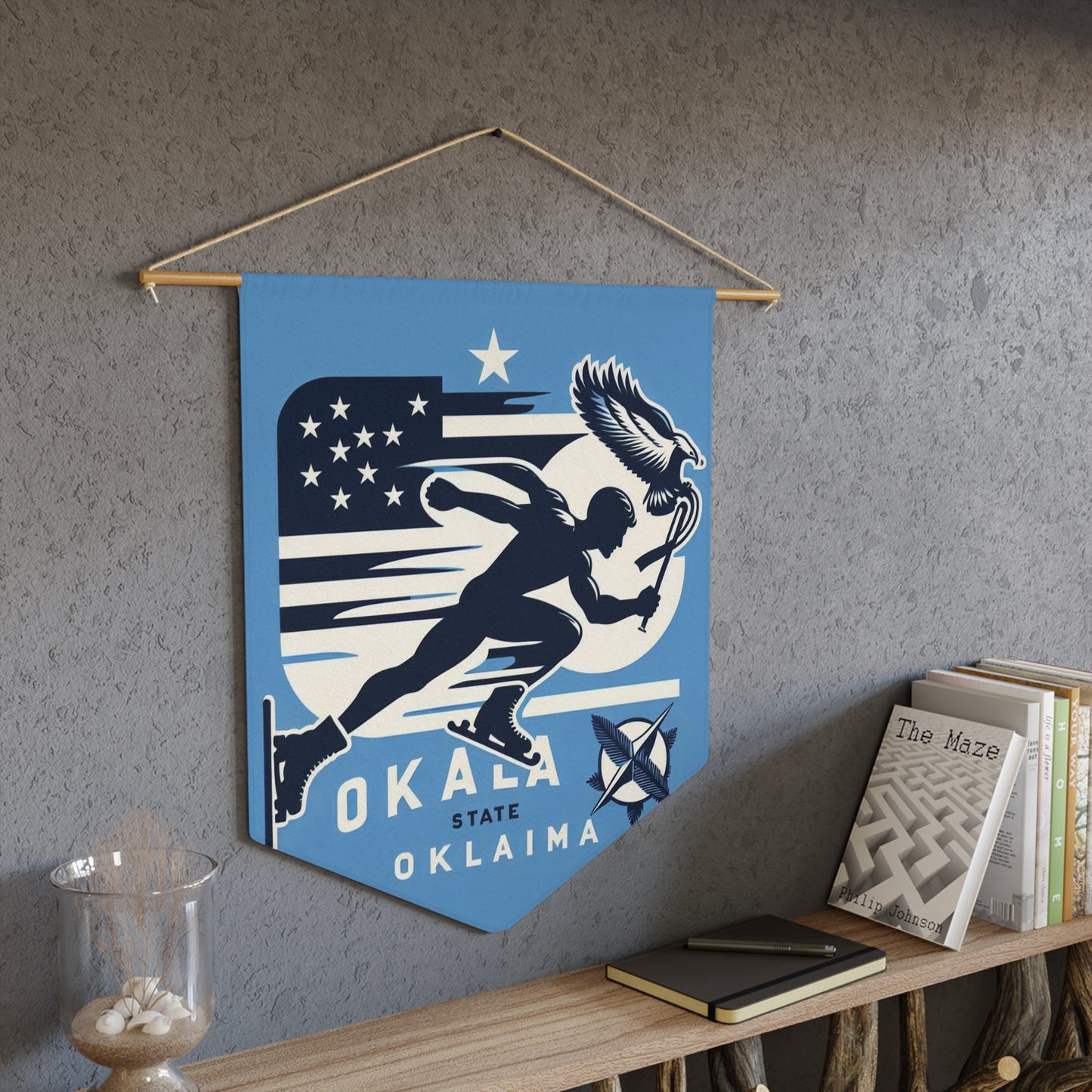 Flag Village Oklahoma State Flag Pennant Sporting Home Wall decoration OK0001