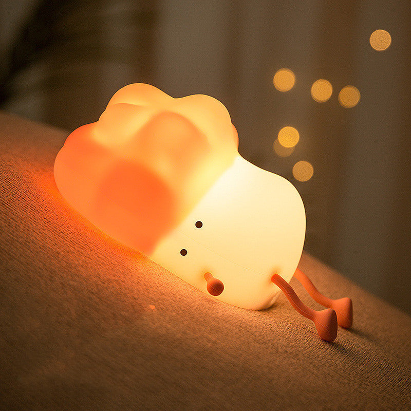 Flag Village Cabbage Night Light USB Rechargeable Silicone LED Lamp For Kid Birthday Gifts Bedroom Room Decor Nightlights