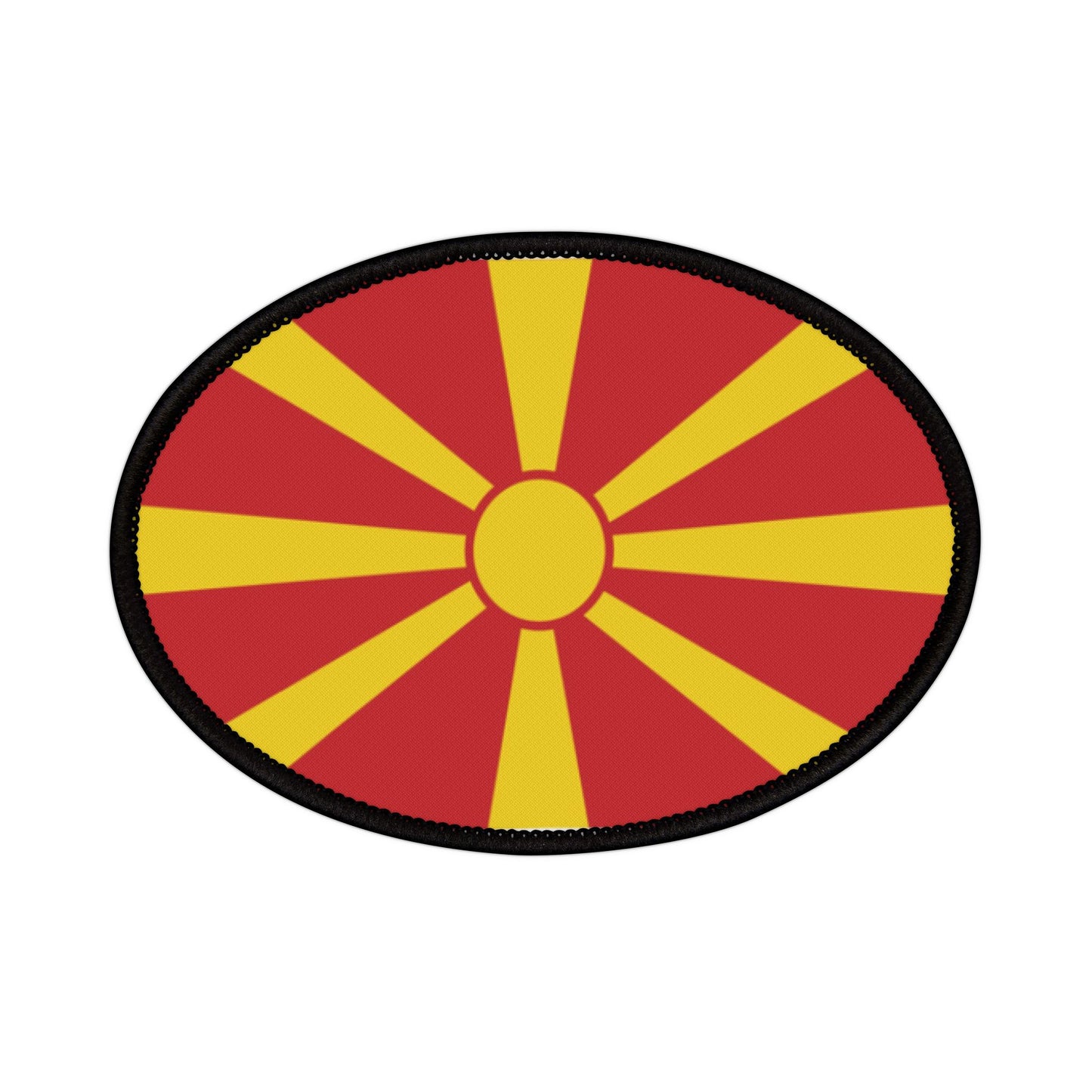 Flag Village Macedonia Flag Embroidery Iron-On Patches