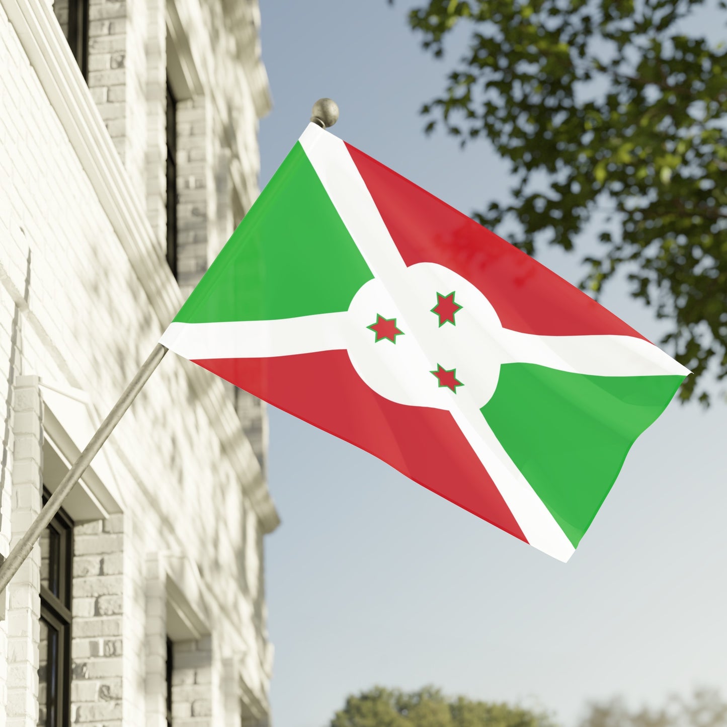 Flag Village Burundi Flag 18" x 12" / 36" x 24" / 60" x 36"