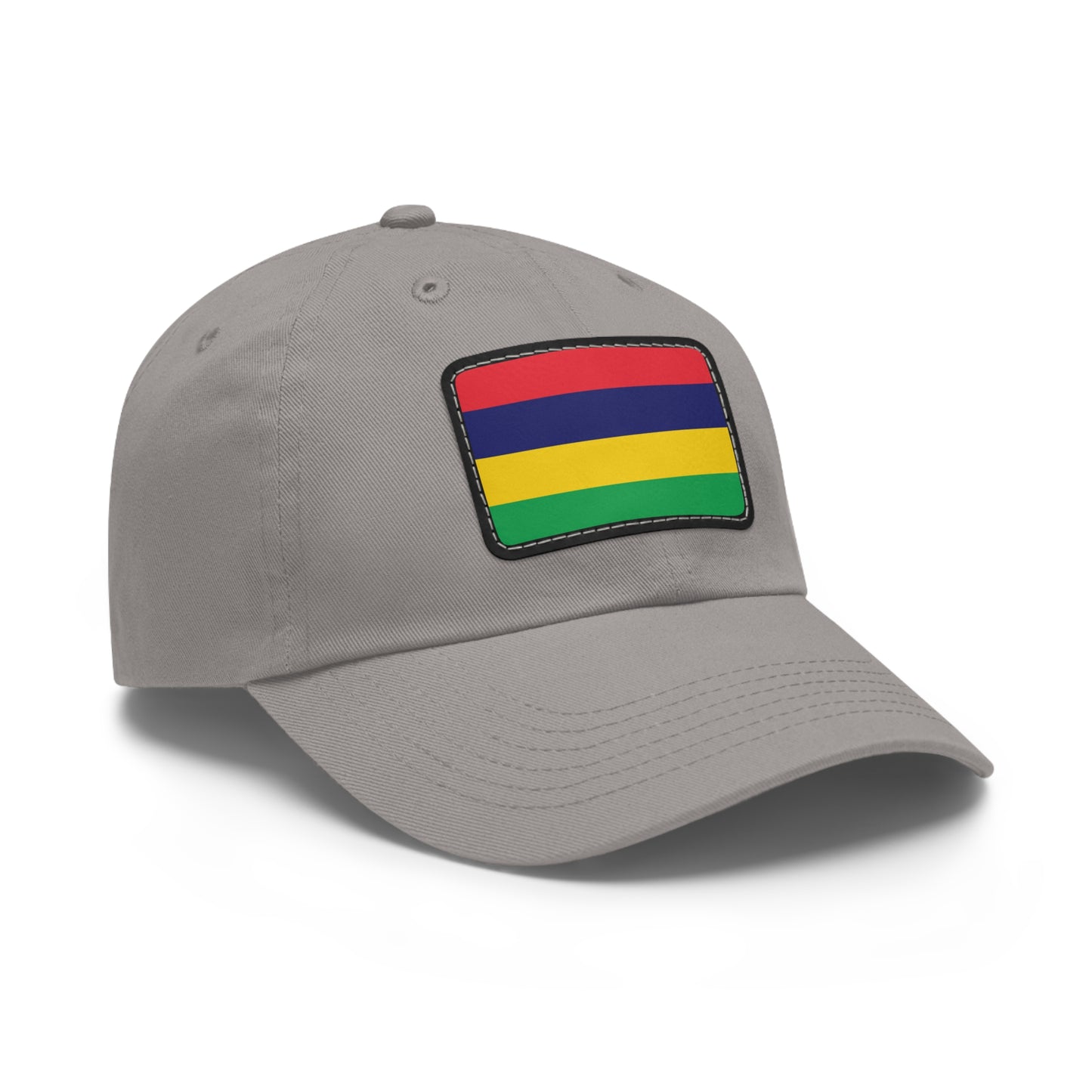 Flag Village Mauritius Flag Hat Cap with Leather Patch