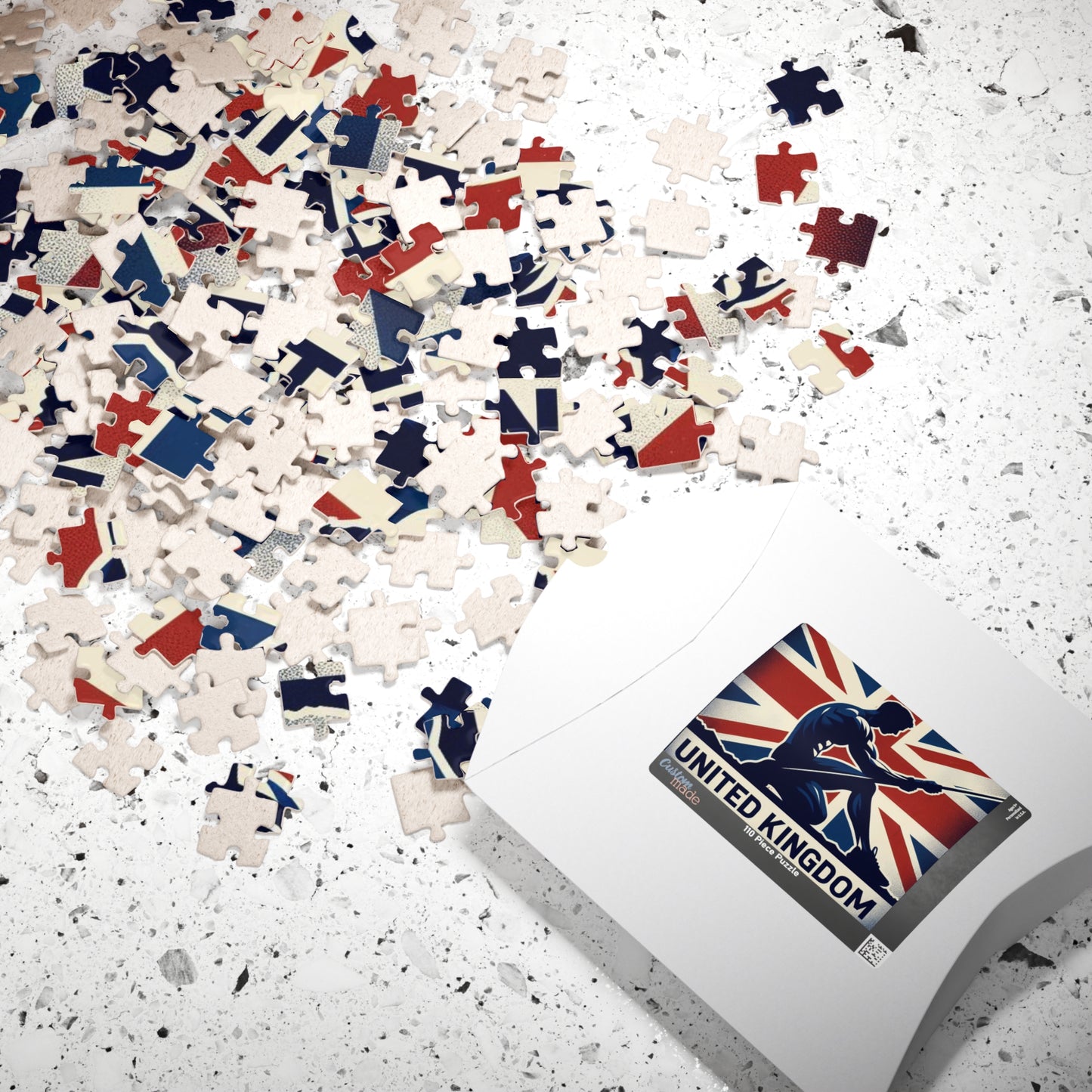 Flag Village United Kingdom Sporting Flag Puzzle (110, 252, 520, 1014-piece) UK0017
