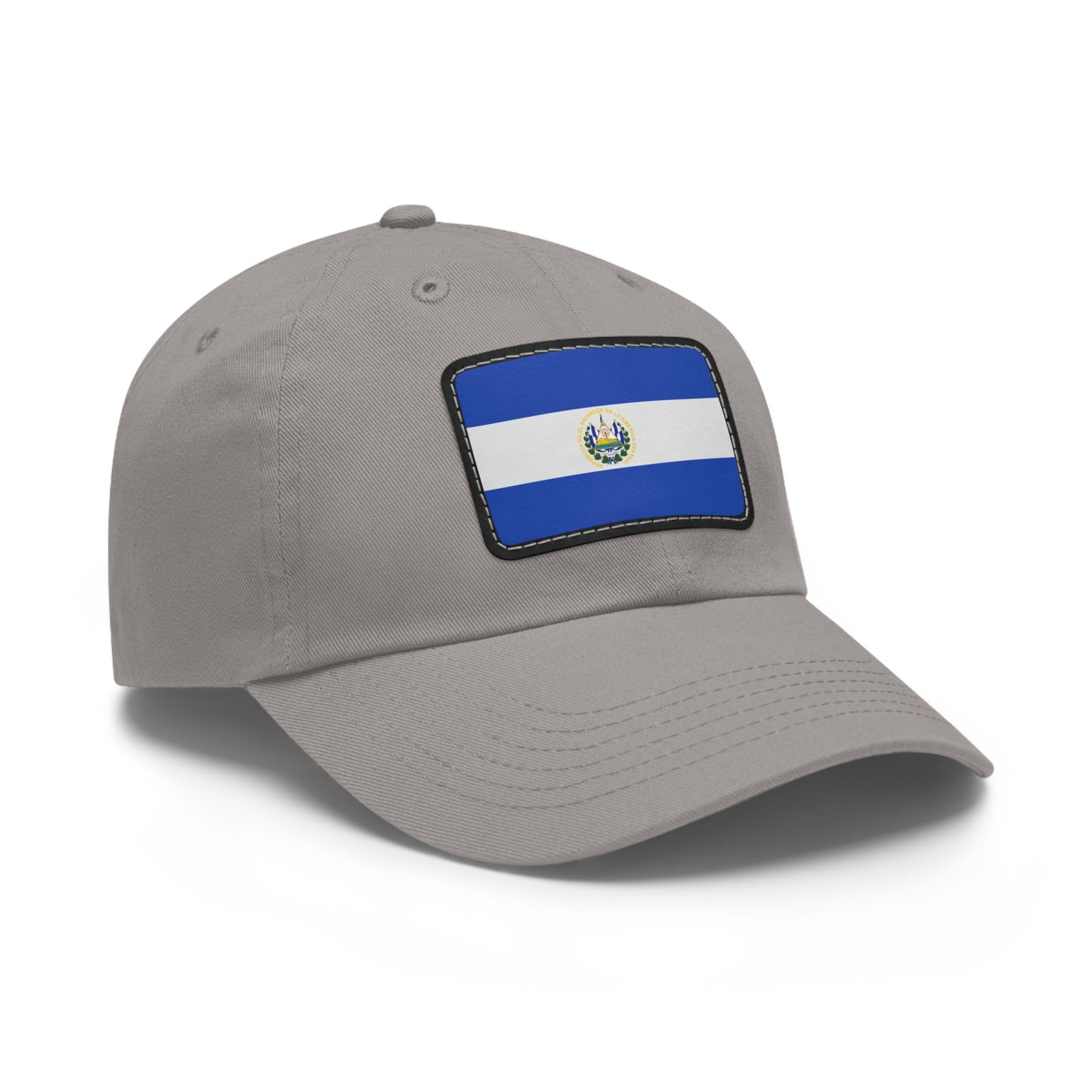 Flag Village El Salvador Flag Hat Cap with Leather Patch