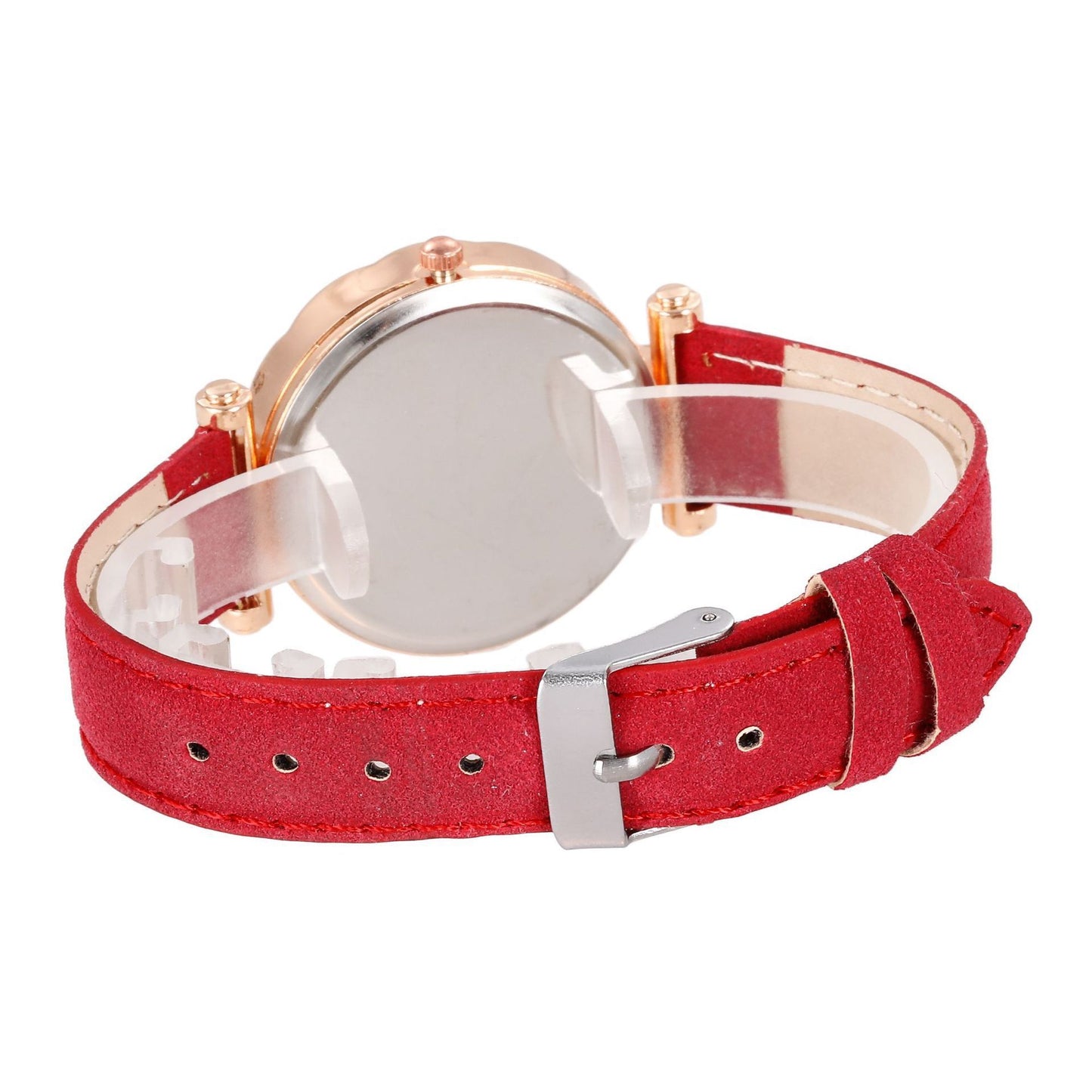Flag Village Women's Suit Gift 5-piece Set Watch Bracelet Ring Necklace Earrings Combination Gift Box