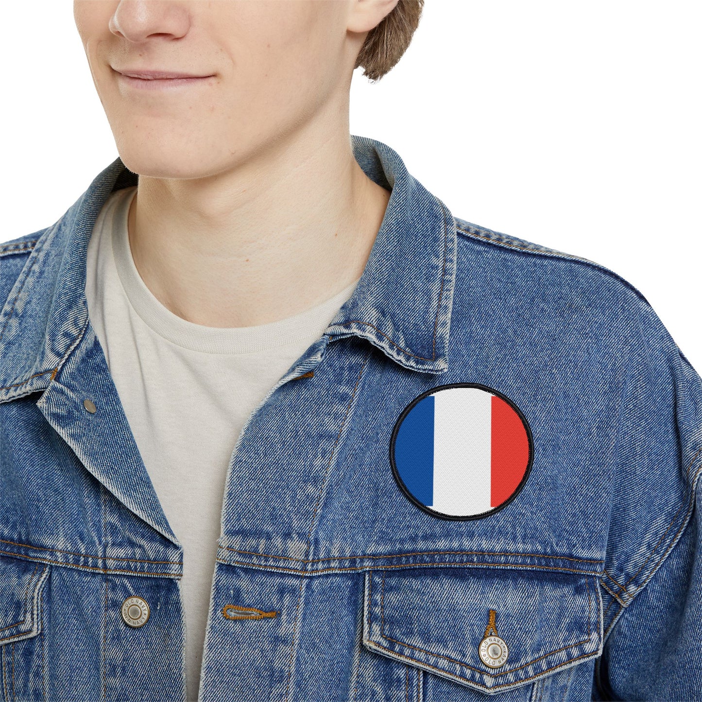 Flag Village France Flag Embroidery Iron-On Patches