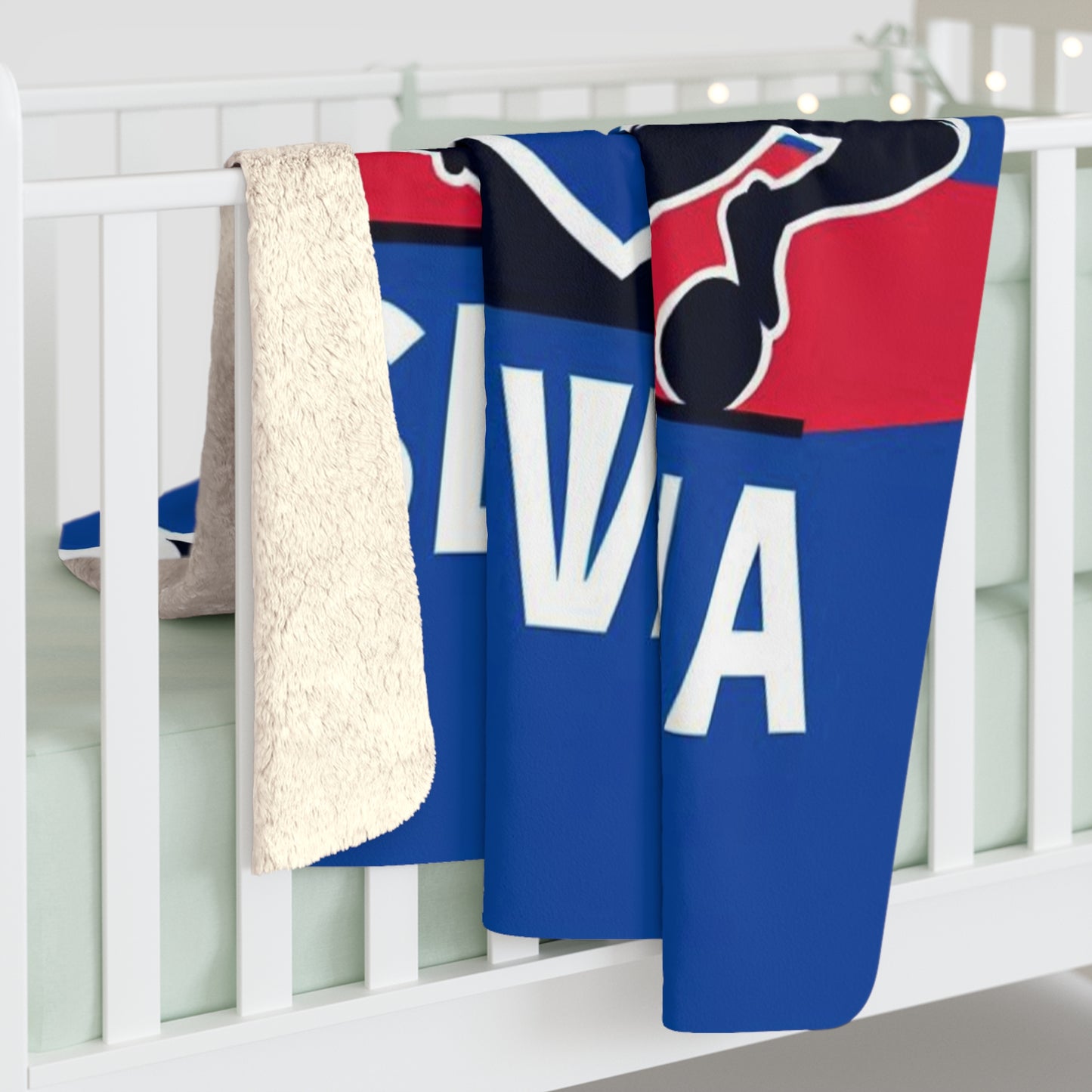 Flag Village Slovakia Sporting Flag Sherpa Fleece Blanket SVK0003