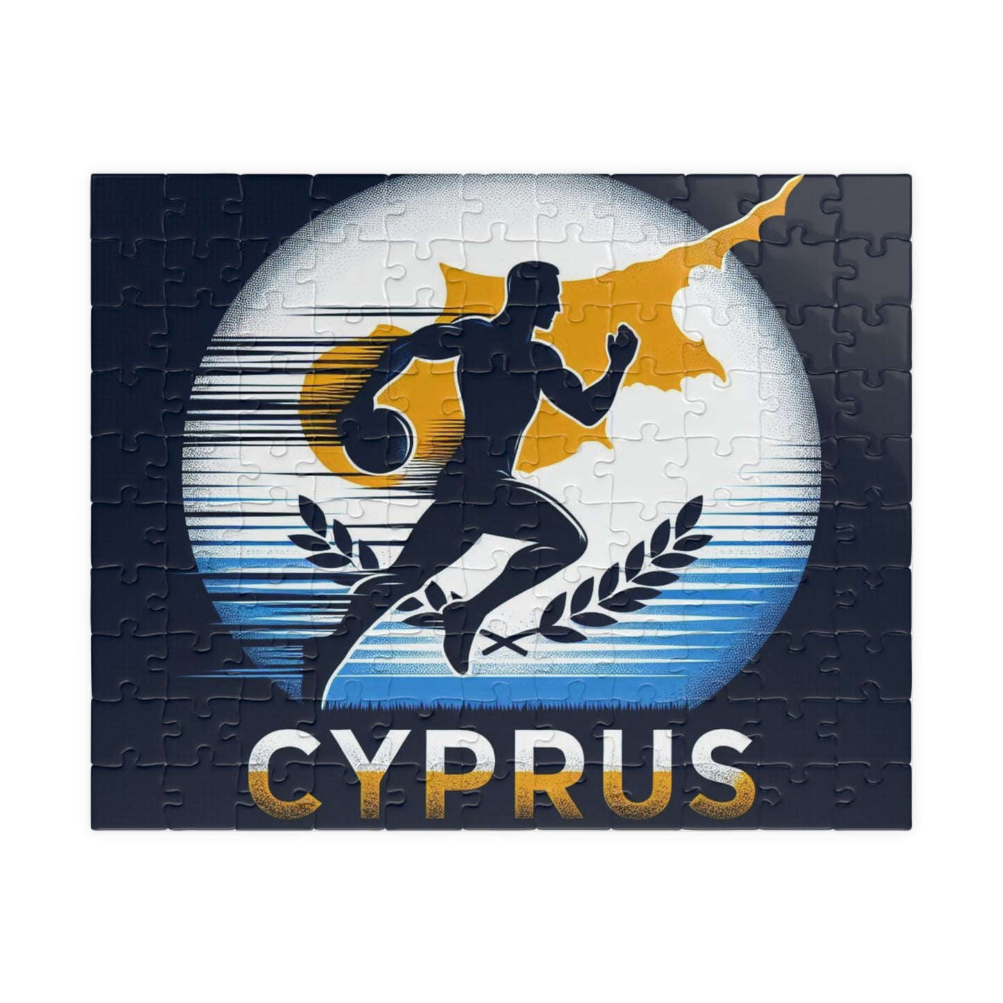 Flag Village Cyprus Sporting Flag Puzzle (110, 252, 520, 1014-piece) CYP0002