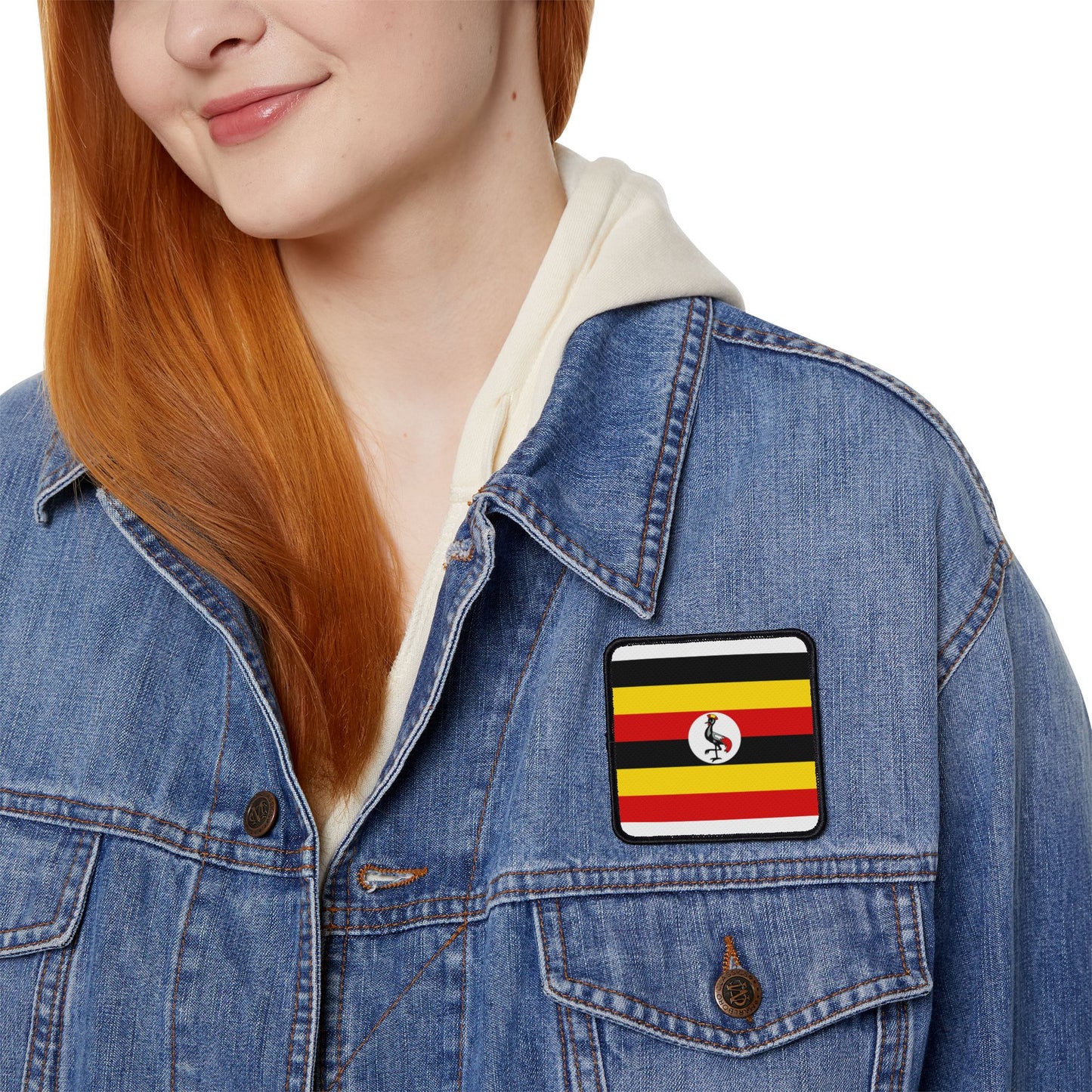 Flag Village Uganda Flag Embroidery Iron-On Patches