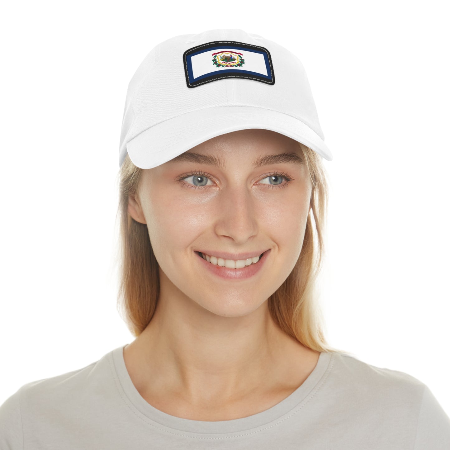 Flag Village USA West Virginia State Flag Hat Cap with Leather Patch