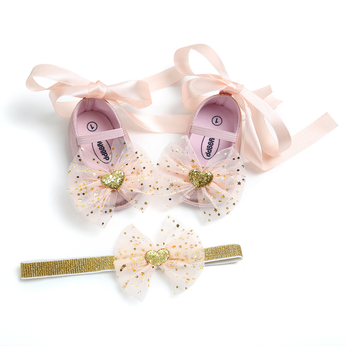 Flag Village Cute butterfly baby gift box with baby shoes princess shoes headdress Crown