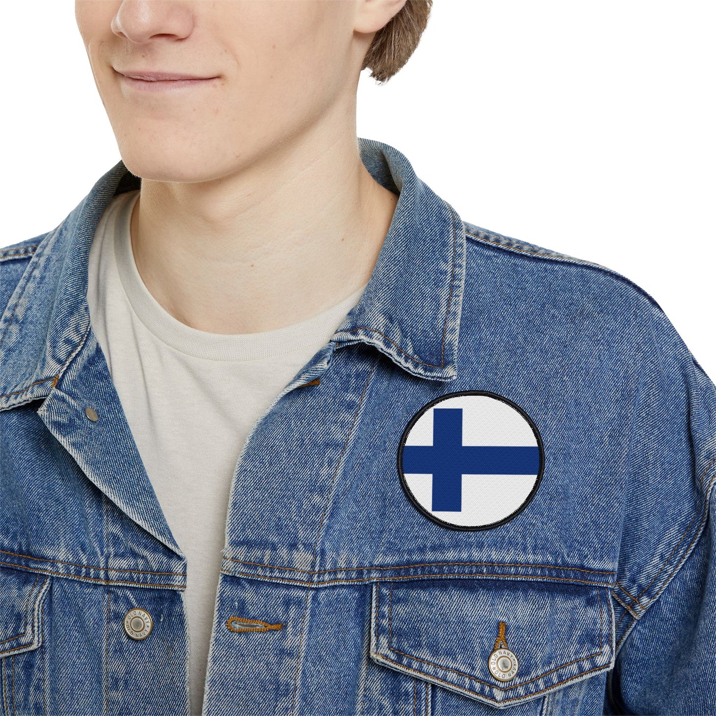 Flag Village Finland Flag Embroidery Iron-On Patches