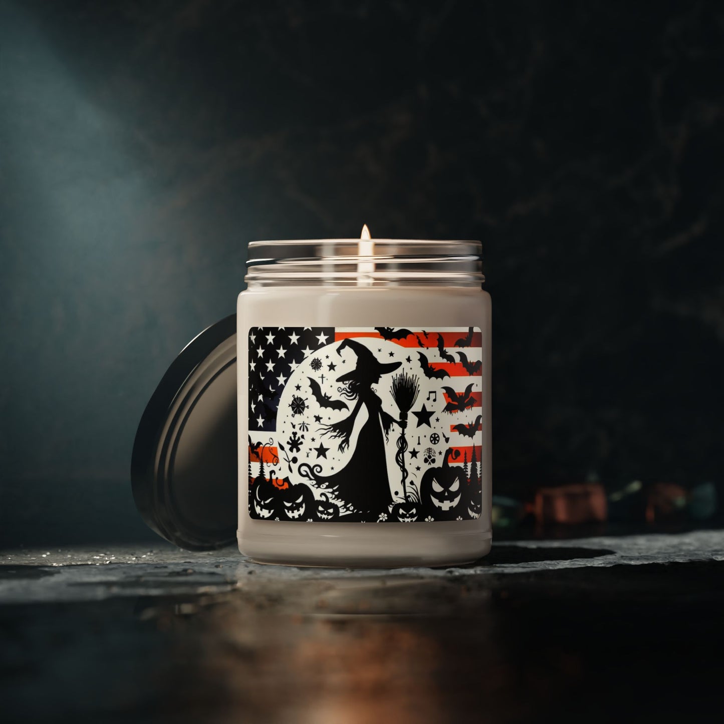 Flag Village Halloween Pretty Witch Scented Soy Candle, 9oz HW0035
