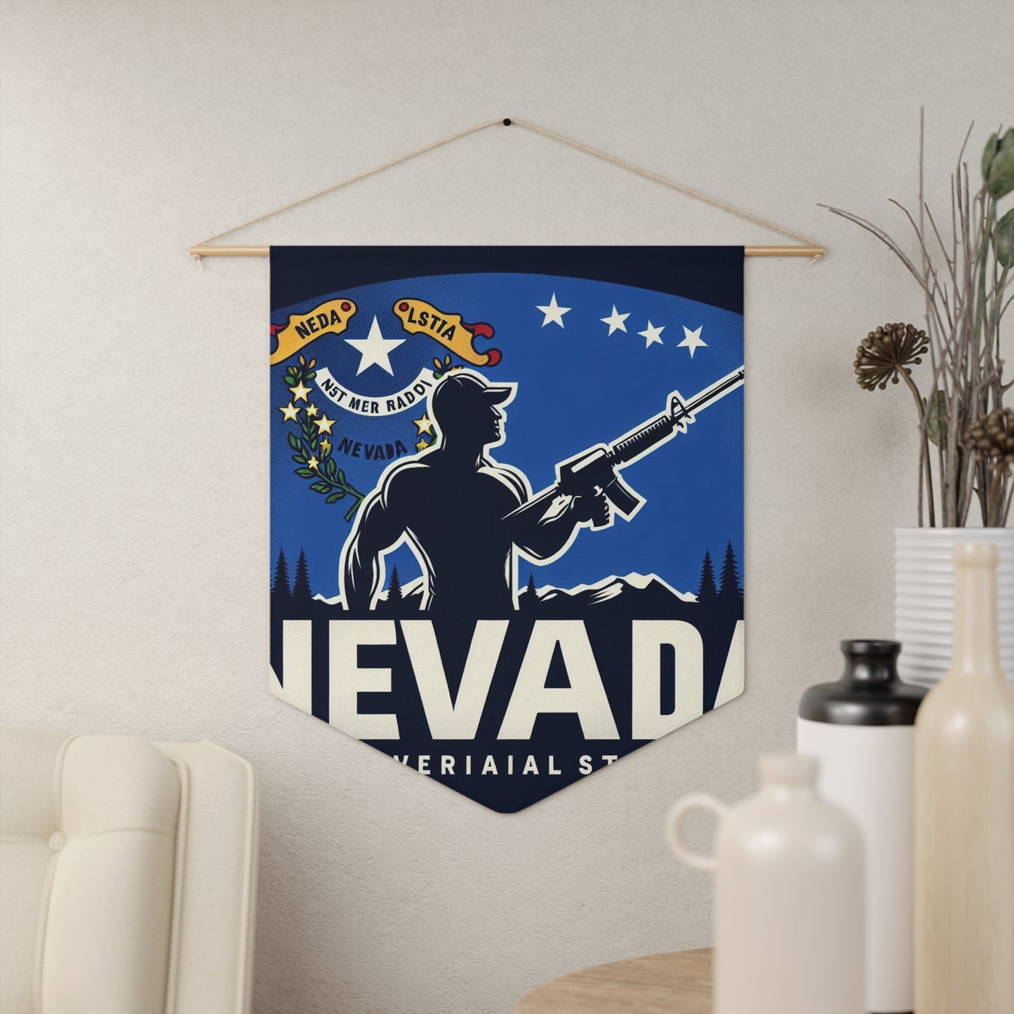 Flag Village Nevada State Flag Pennant Sporting Home Wall decoration NV0001