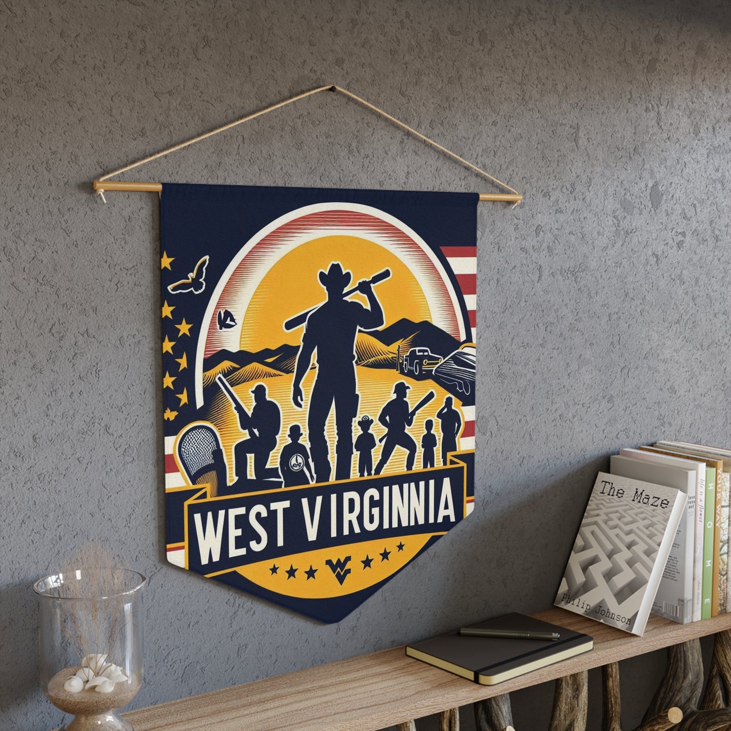 Flag Village West Virginia State Flag Pennant Sporting Home Wall decoration WV0001