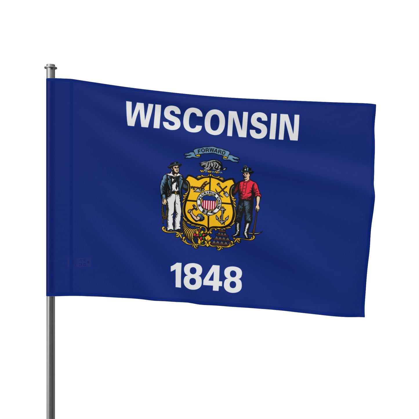 Flag Village USA Wisconsin State Flag 18" x 12" / 36" x 24" / 60" x 36"