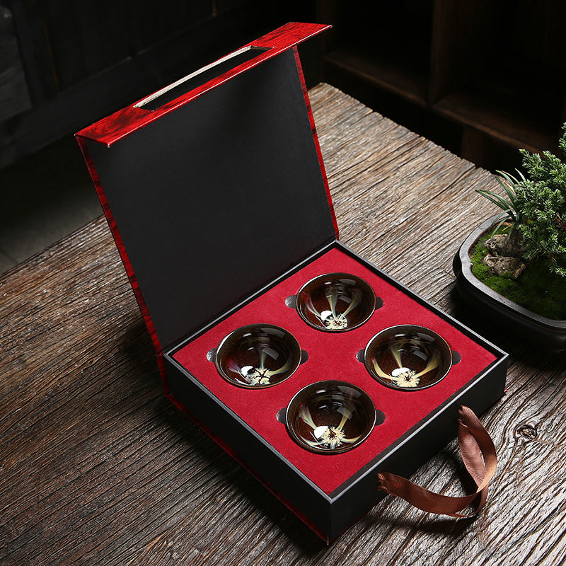 Flag Village Family Kungfu Tea Set Gift Box