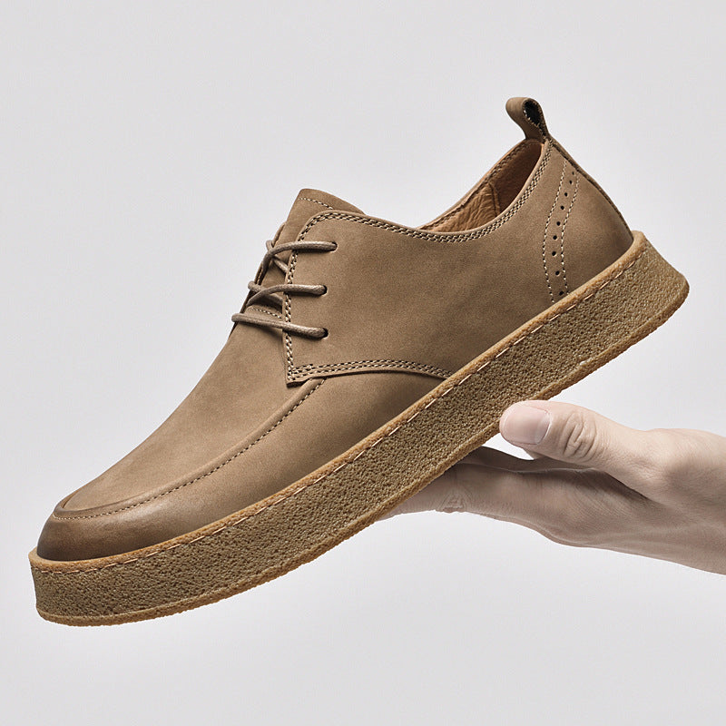 Flag Village Men's Outdoor Cowhide Casual Sneakers