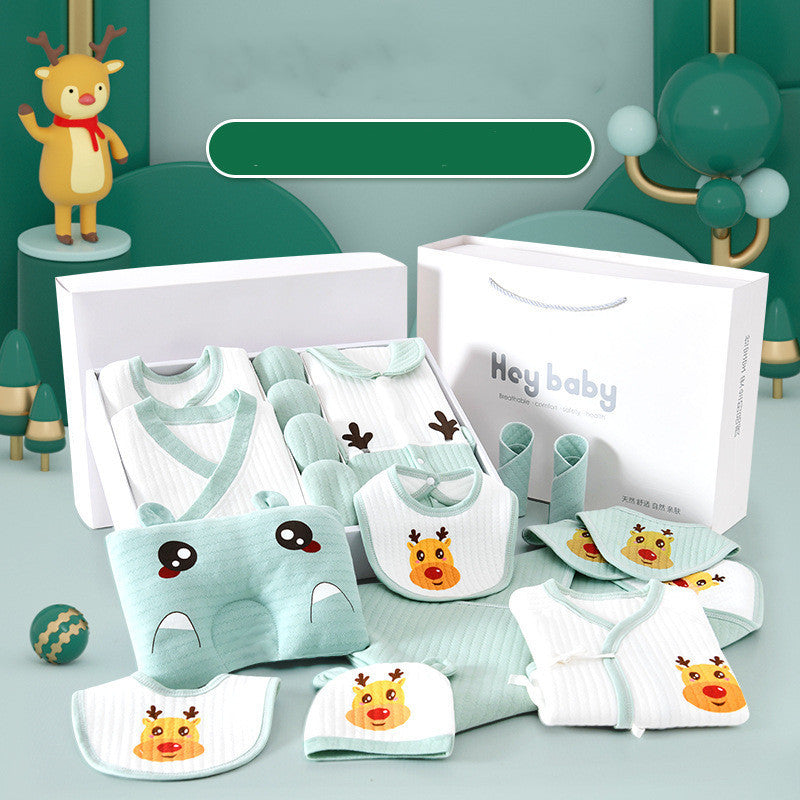 Flag Village Pure Cotton Baby Clothes Set Gift Box