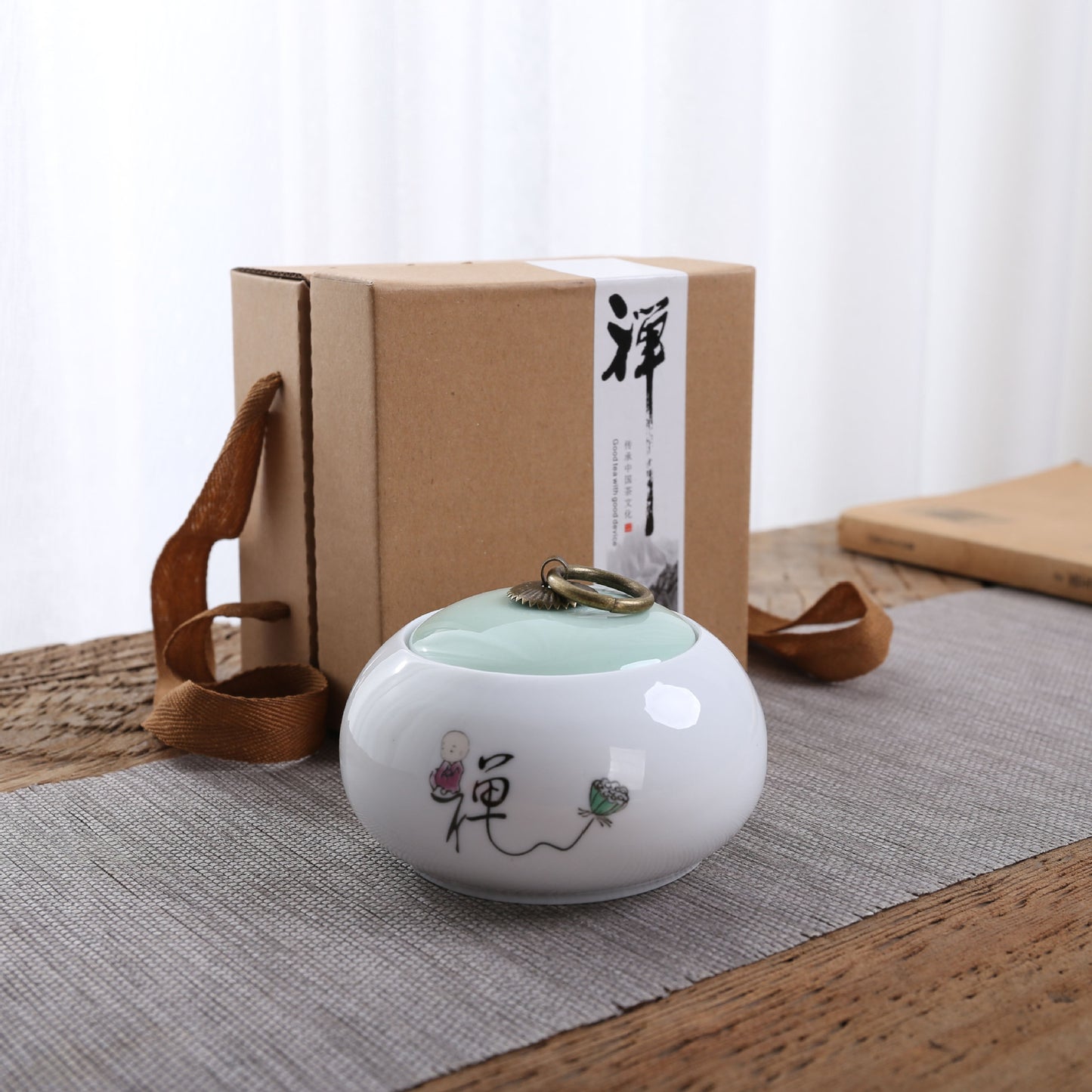 Flag Village Small Ceramic Tea Cans Business Wedding Gifts