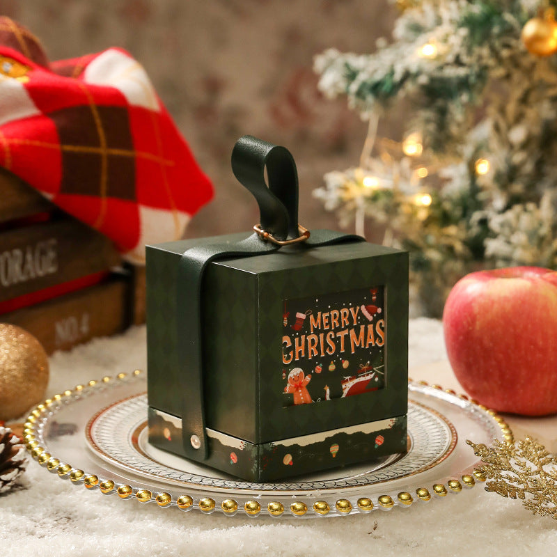 Flag Village Christmas Gift Box Portable Decorative Packing Box