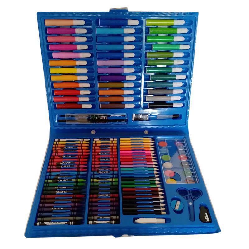 Flag Village 150 Art Crayons Painting Gift Box Set Watercolor Pen Set
