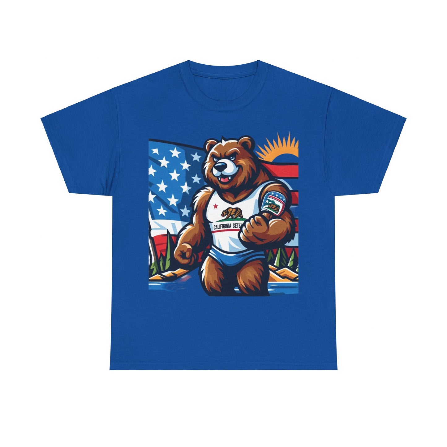 Flag Village USA California State Flag T-SHIRT Heavy Cotton Tee CA05