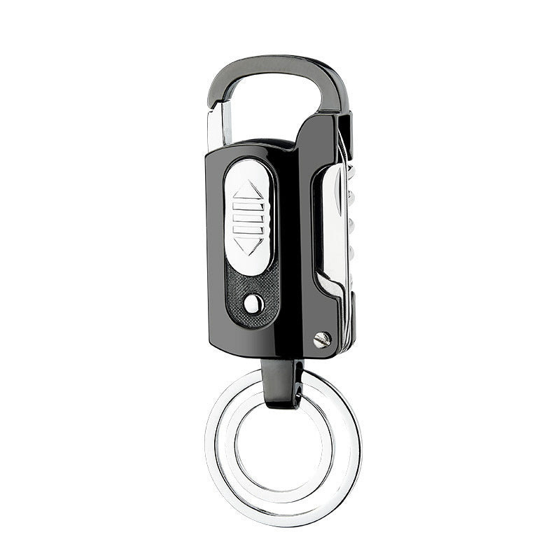 Flag Village Multi-functional Keychain Charging Lighter Mini-portable Cigarette Lighter Wild Camping