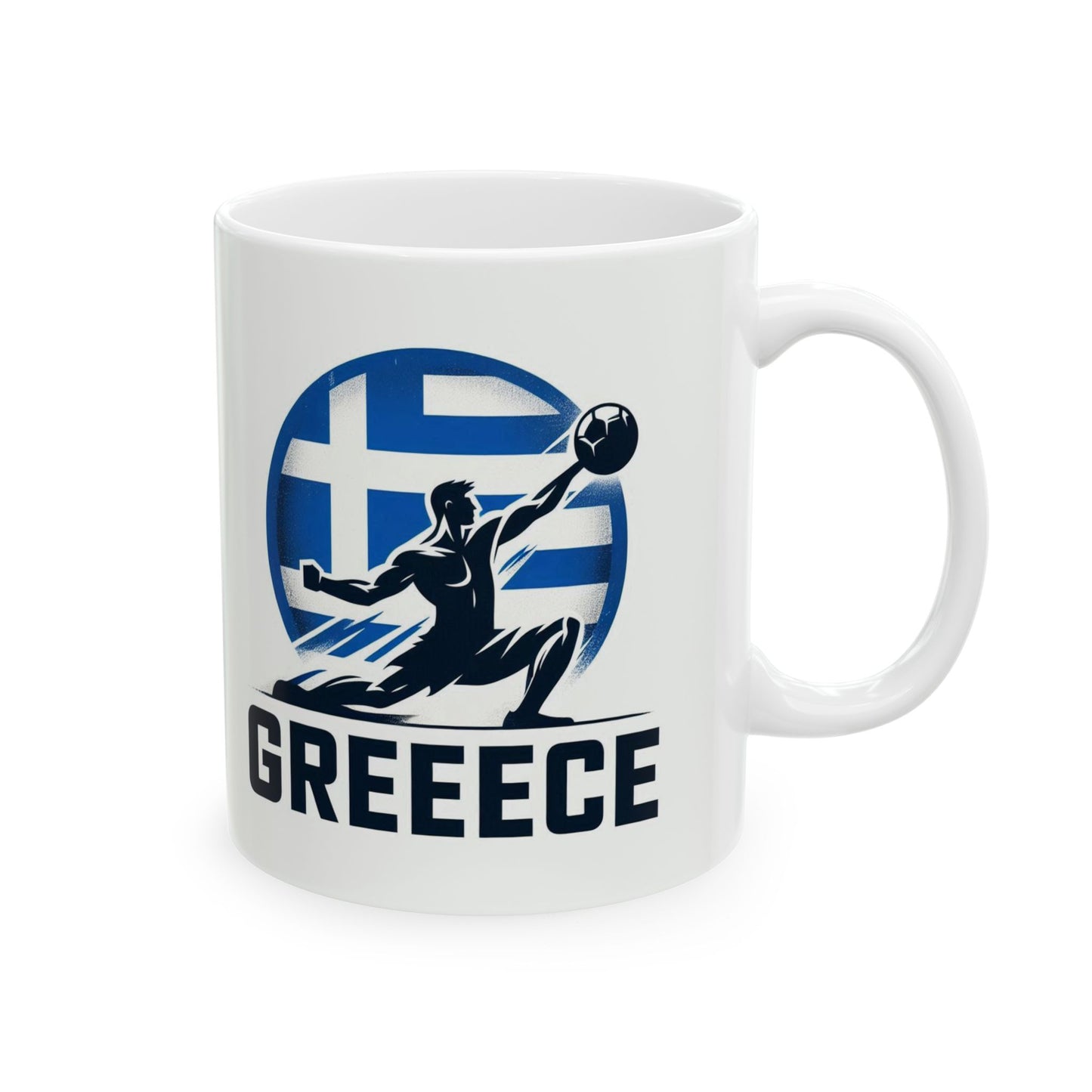 Flag Village Greece Sporting Flag Ceramic Coffee Mug 11oz GRC0007