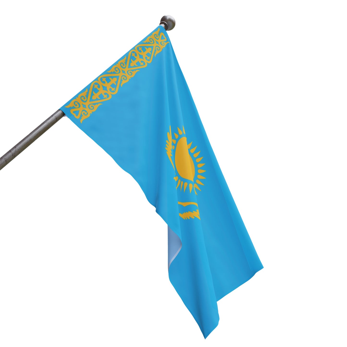 Flag Village Kazakhstan Flag 18" x 12" / 36" x 24" / 60" x 36"