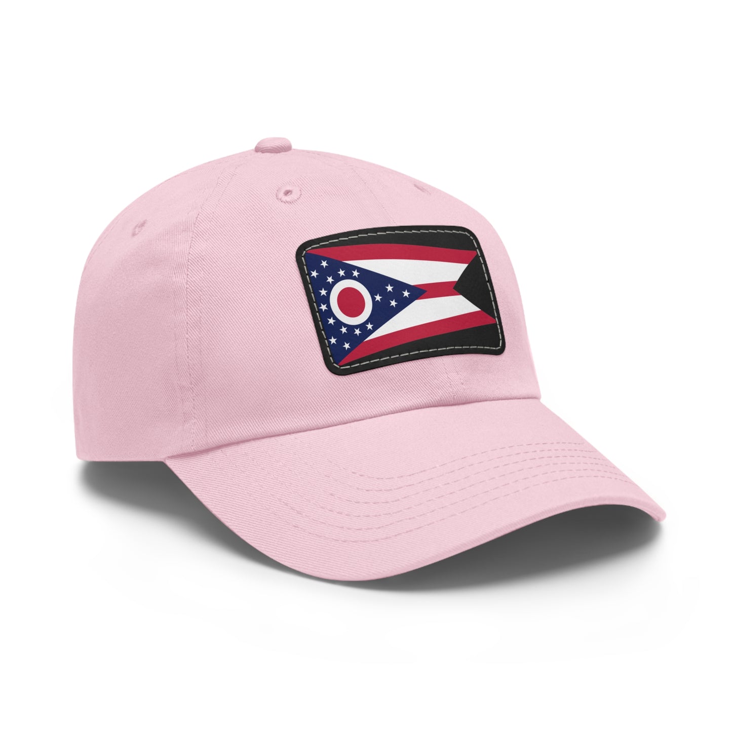 Flag Village USA Ohio State Flag Hat Cap with Leather Patch