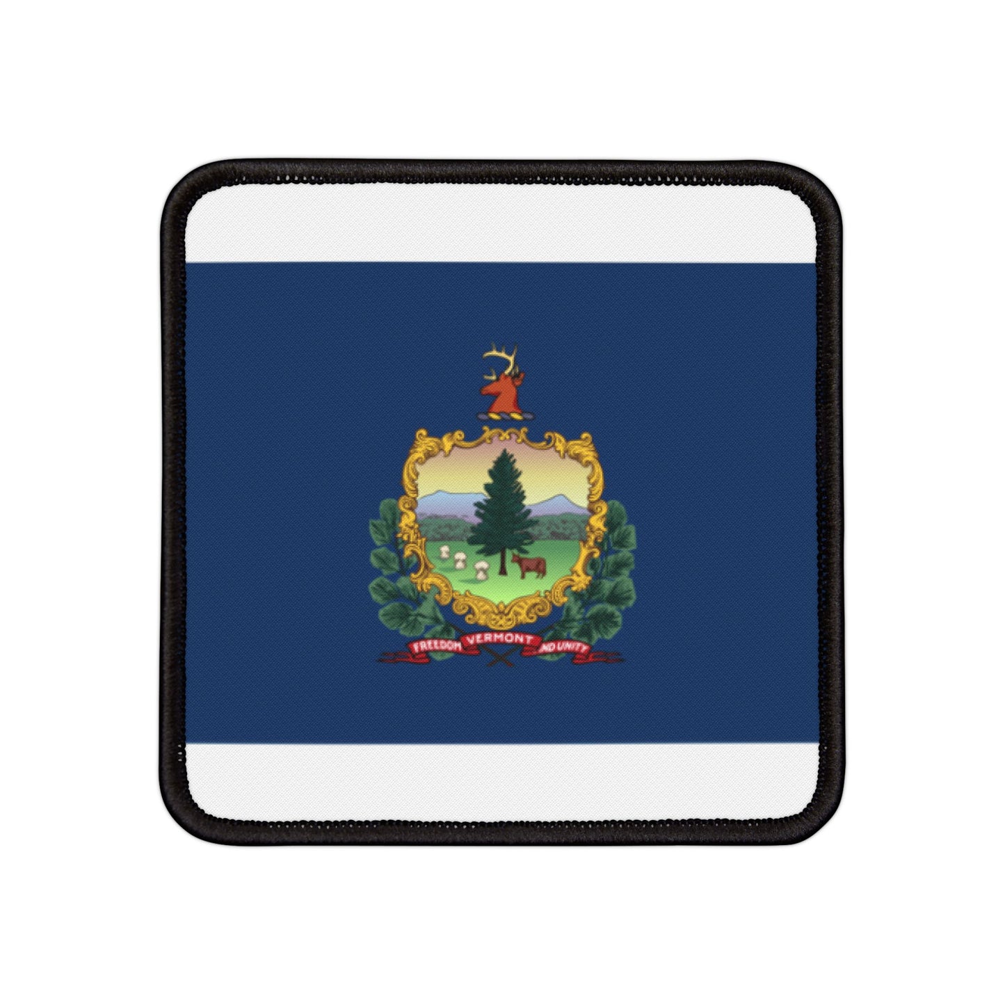 Flag Village Vermont State Flag Embroidery Iron-On Patches