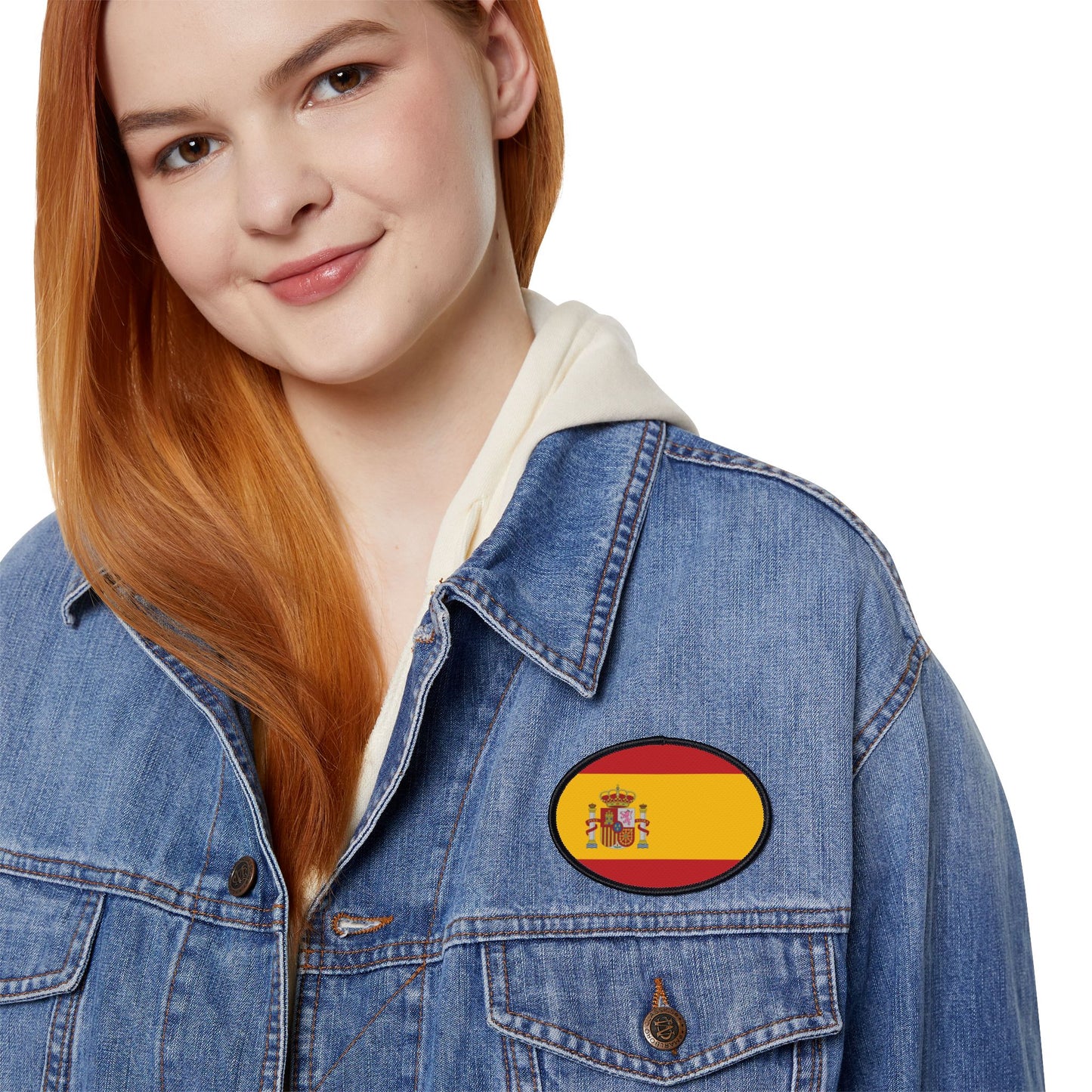 Flag Village Spain Flag Embroidery Iron-On Patches