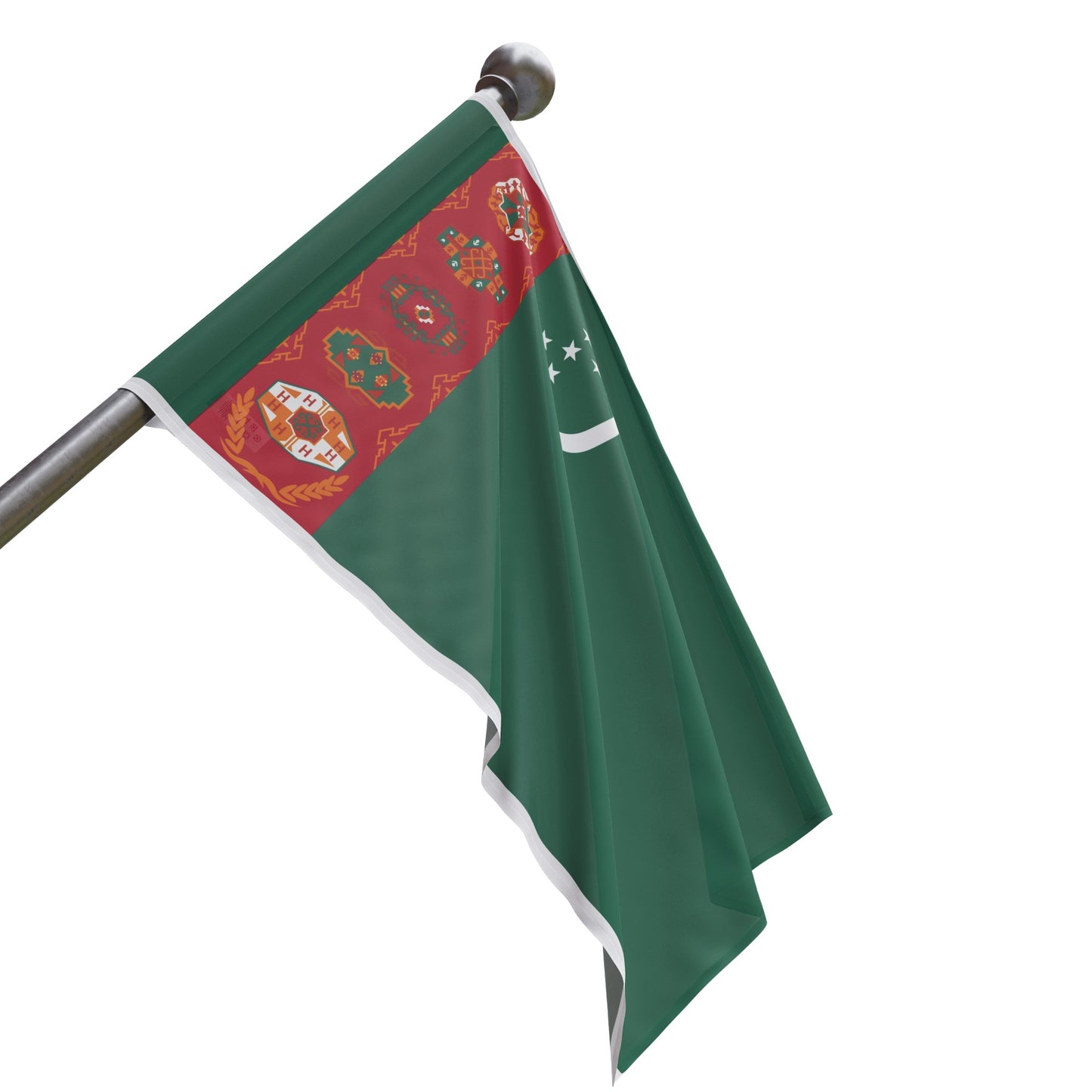Flag Village Turkmenistan Flag 18" x 12" / 36" x 24" / 60" x 36"