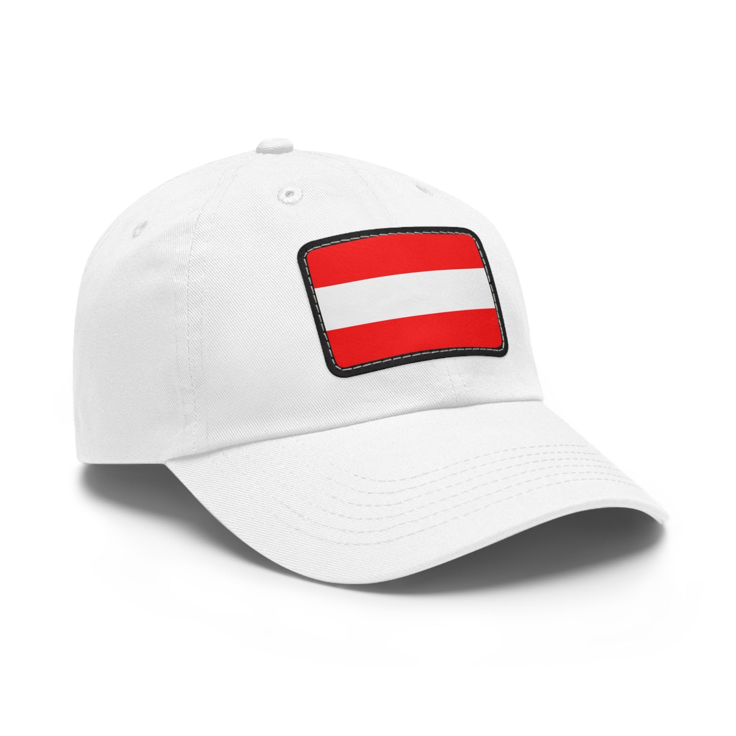 Flag Village Austria Flag Hat Cap with Leather Patch