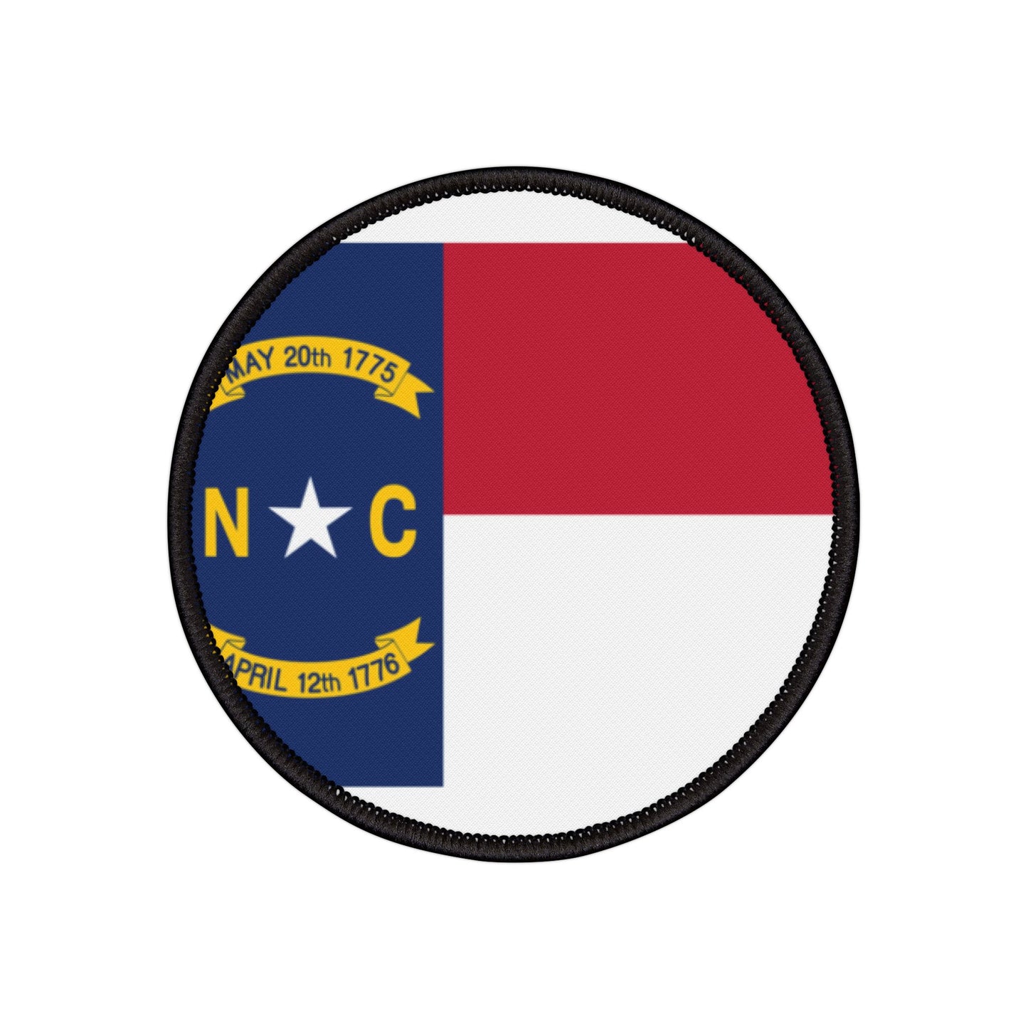 Flag Village North Carolina State Flag Embroidery Iron-On Patches