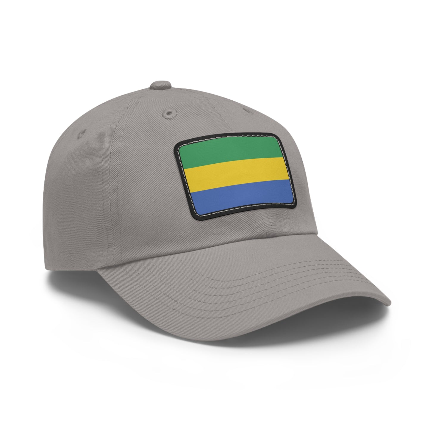 Flag Village Gabon Flag Hat Cap with Leather Patch
