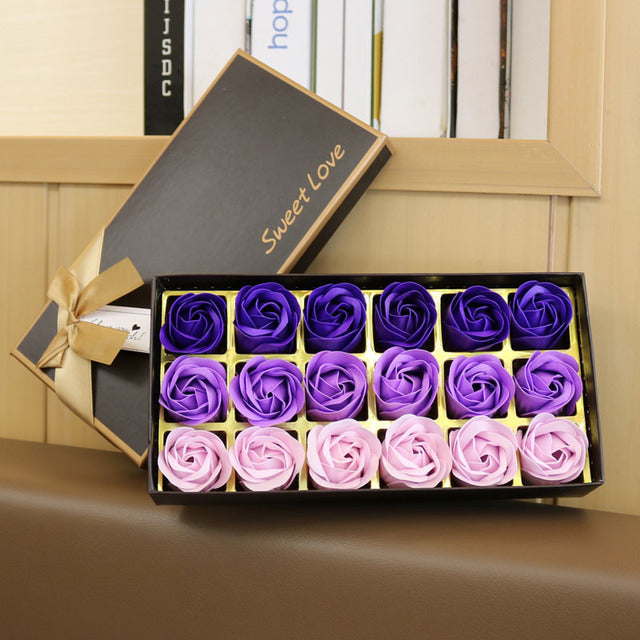 Flag Village Mothers Day Rose Gift Box Soap Flower Artificial Rose Window