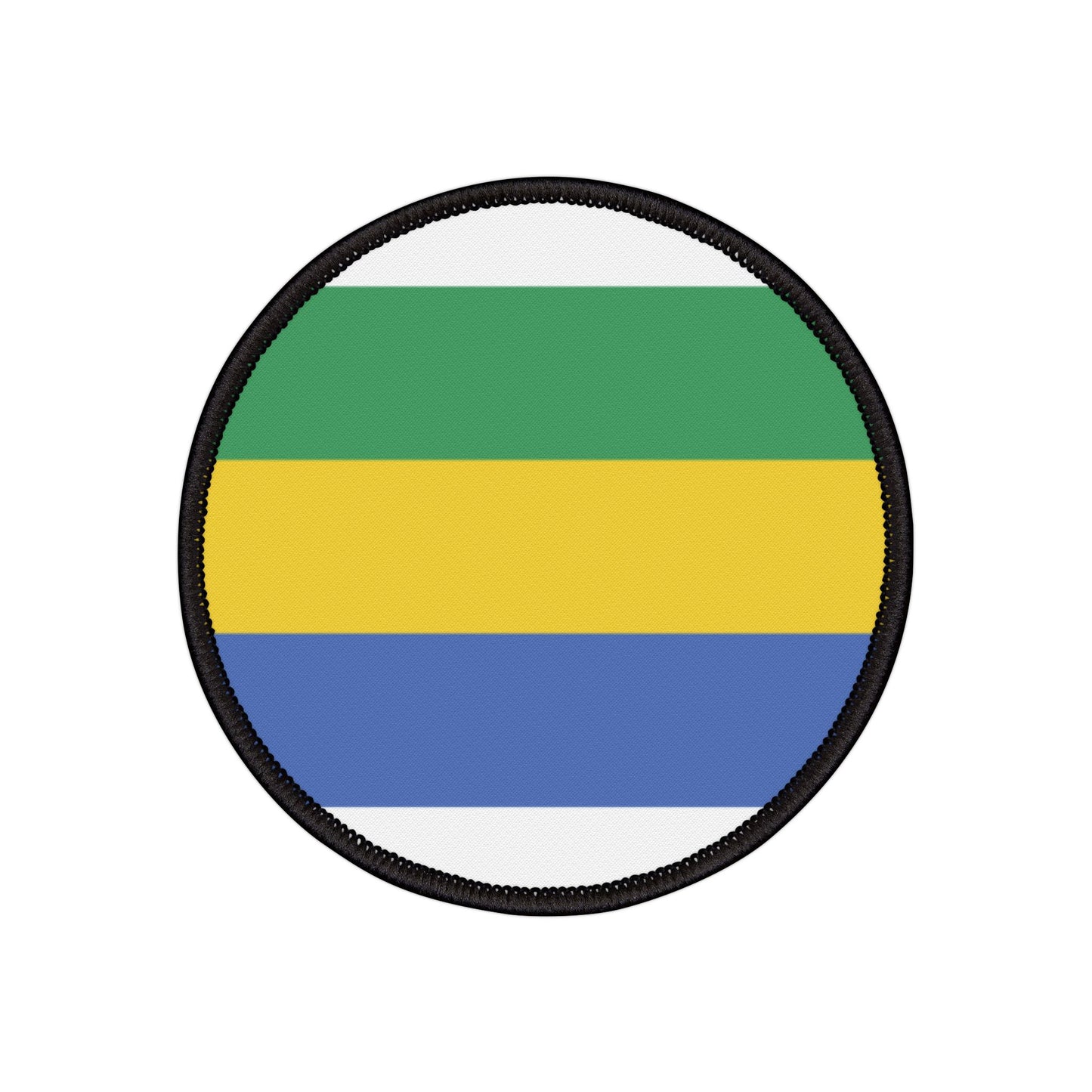 Flag Village Gabon Flag Embroidery Iron-On Patches