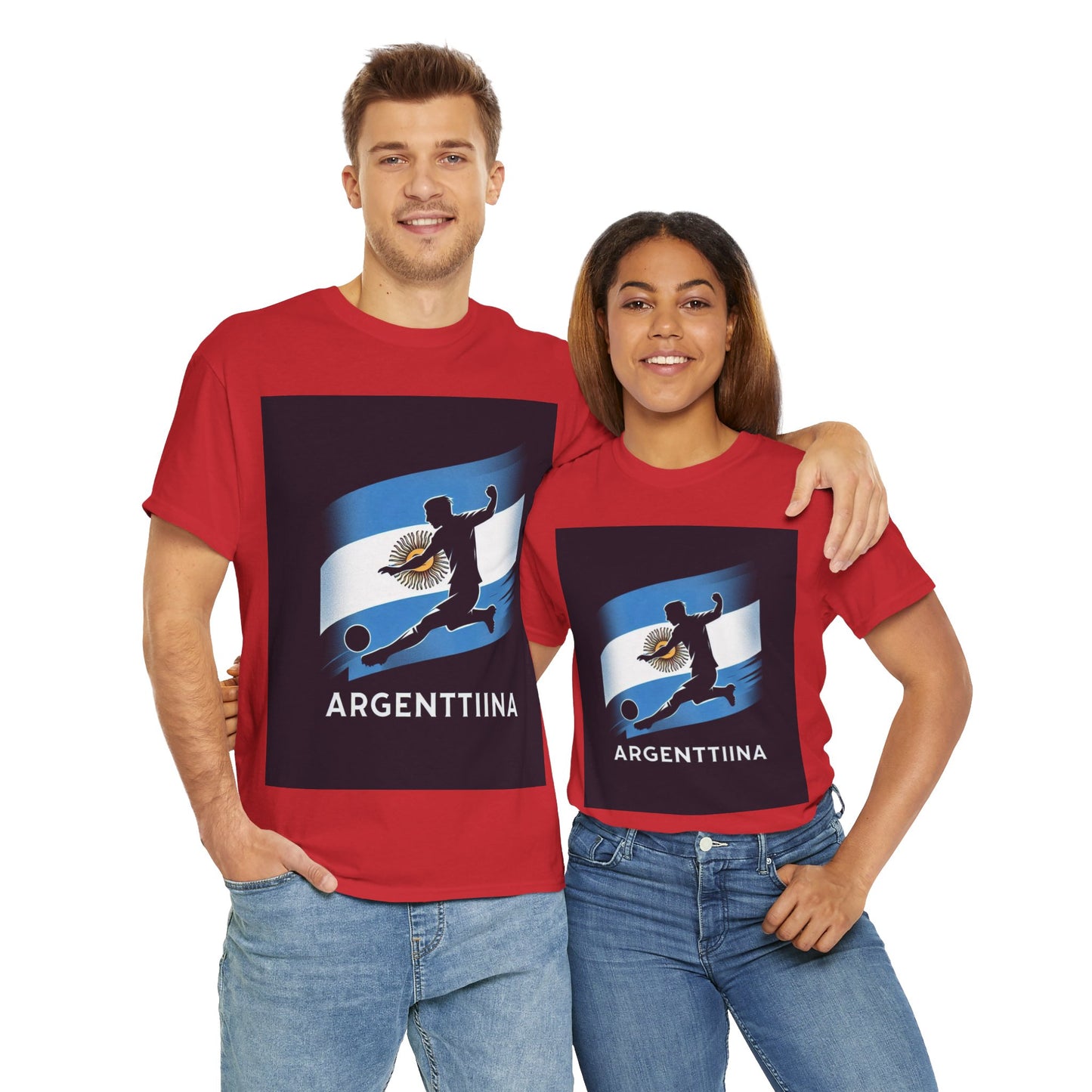 Flag Village Argentina Sporting Flag T-SHIRT Heavy Cotton Tee ARG0003