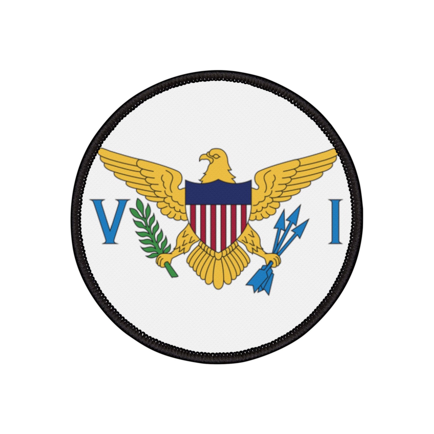 Flag Village U.S. Virgin Islands State Flag Embroidery Iron-On Patches