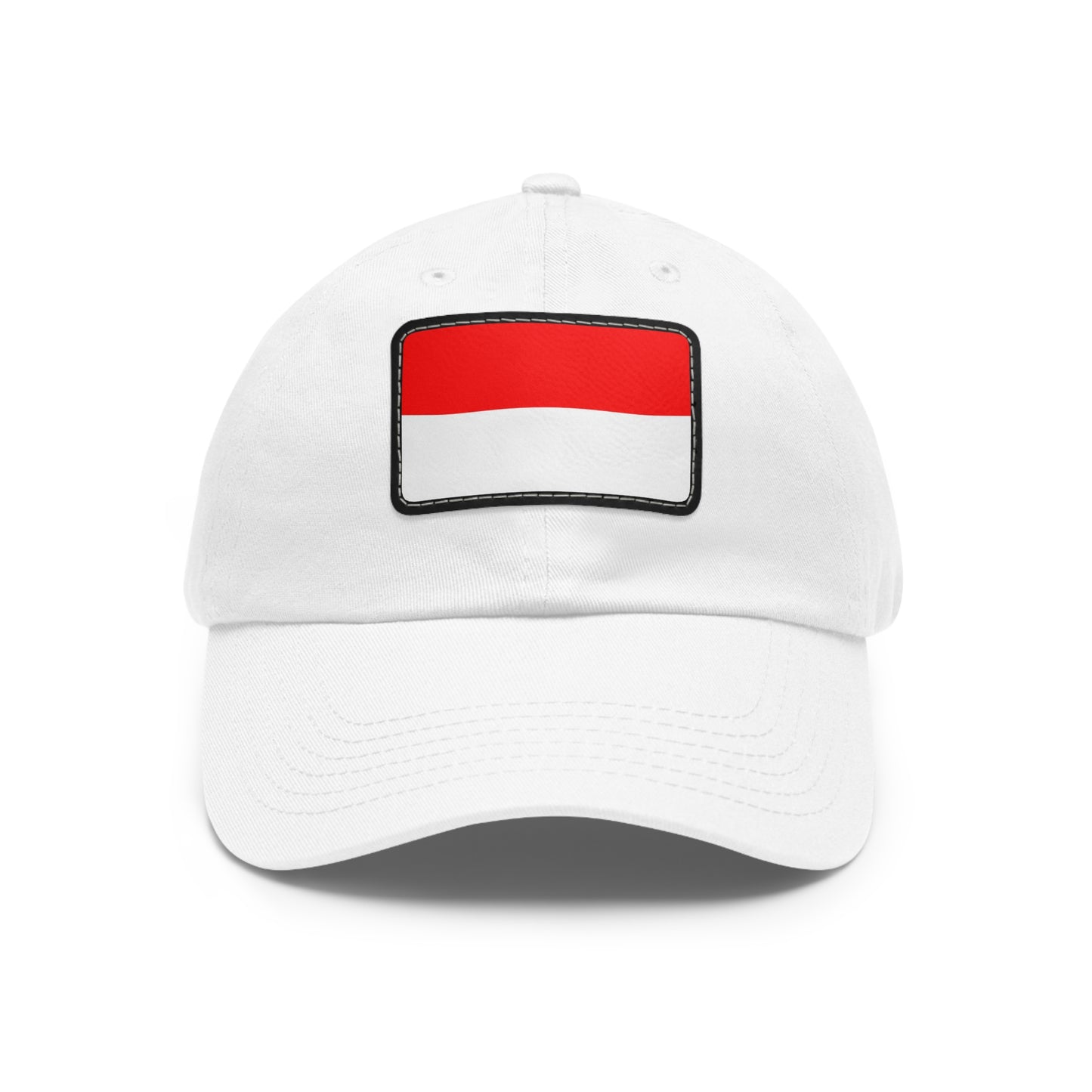 Flag Village Indonesia Flag Hat Cap with Leather Patch