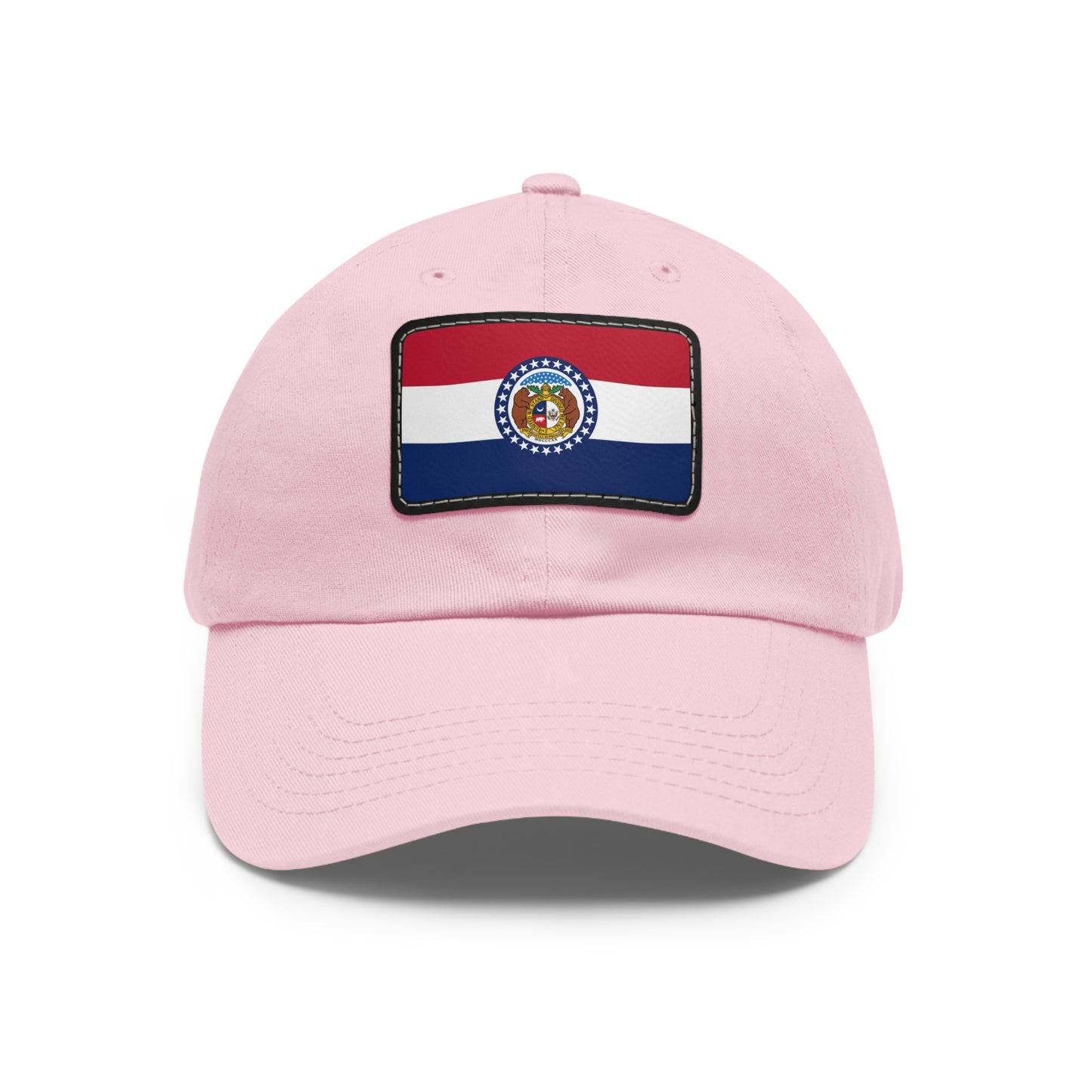 Flag Village USA Missouri State Flag Hat Cap with Leather Patch