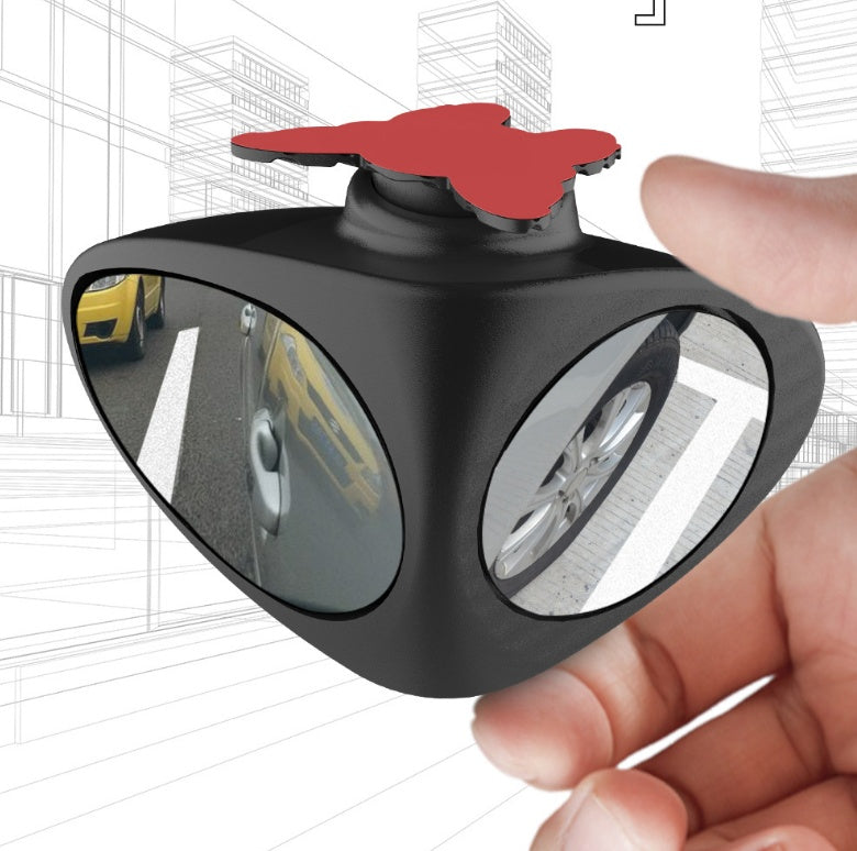 Flag Village Auto Tools Double vision auxiliary mirror car rearview mirror