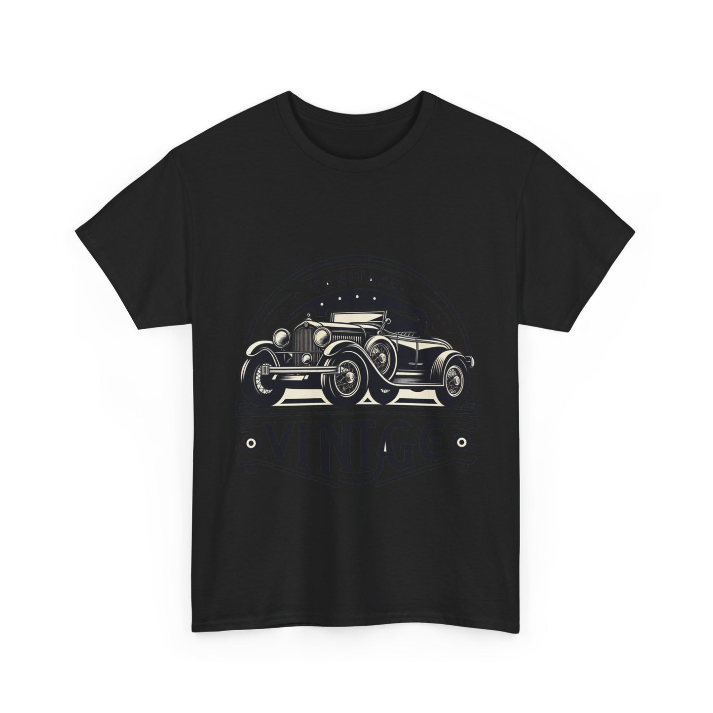 Flag Village USA Vintage Car Flag T-SHIRT Heavy Cotton Tee USA0007